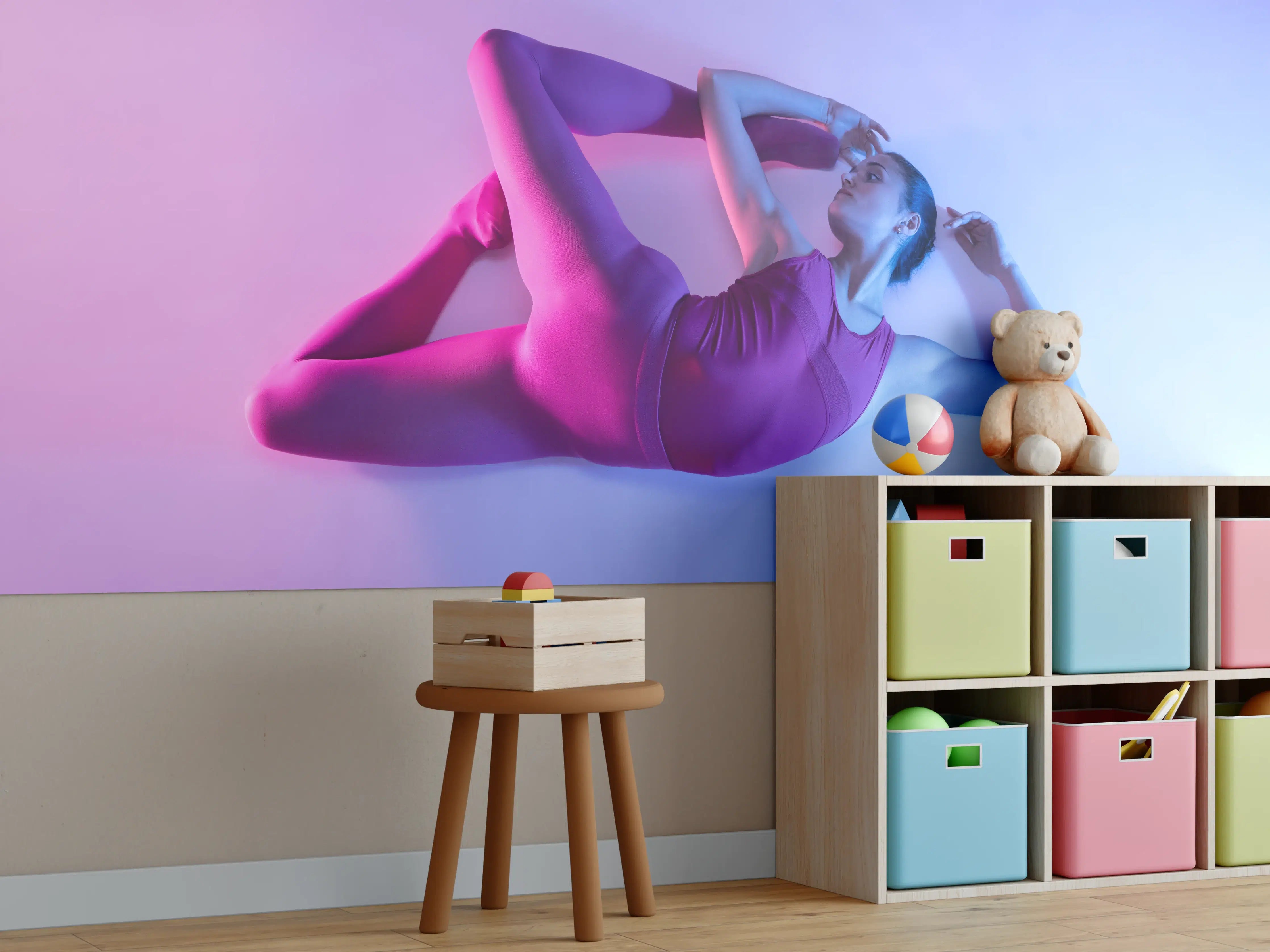 Kinderzimmer Wandgestaltung - Junge Balletttänzerin