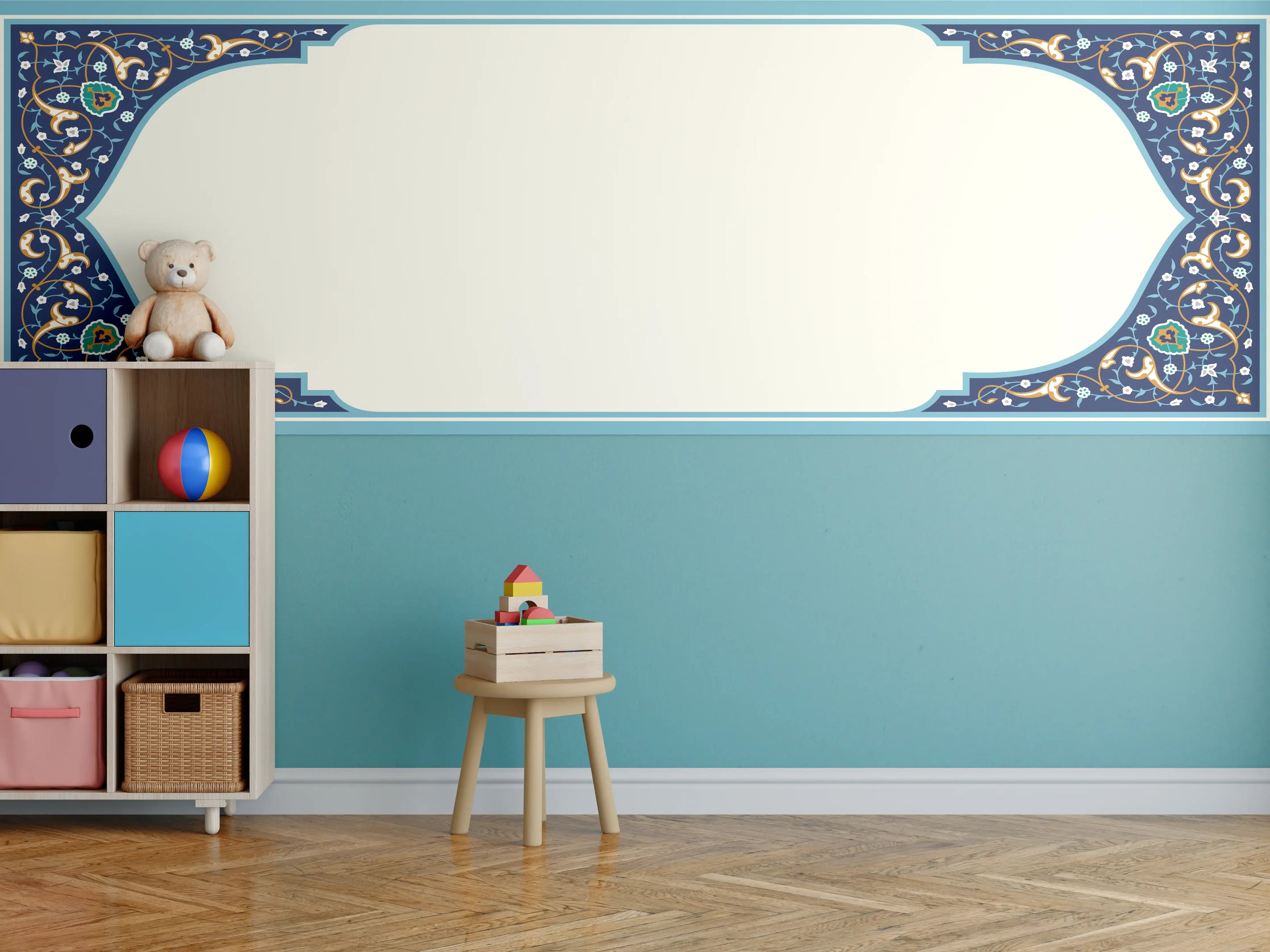 Kinderzimmer Wandgestaltung - Kalligraphie Platzhalter