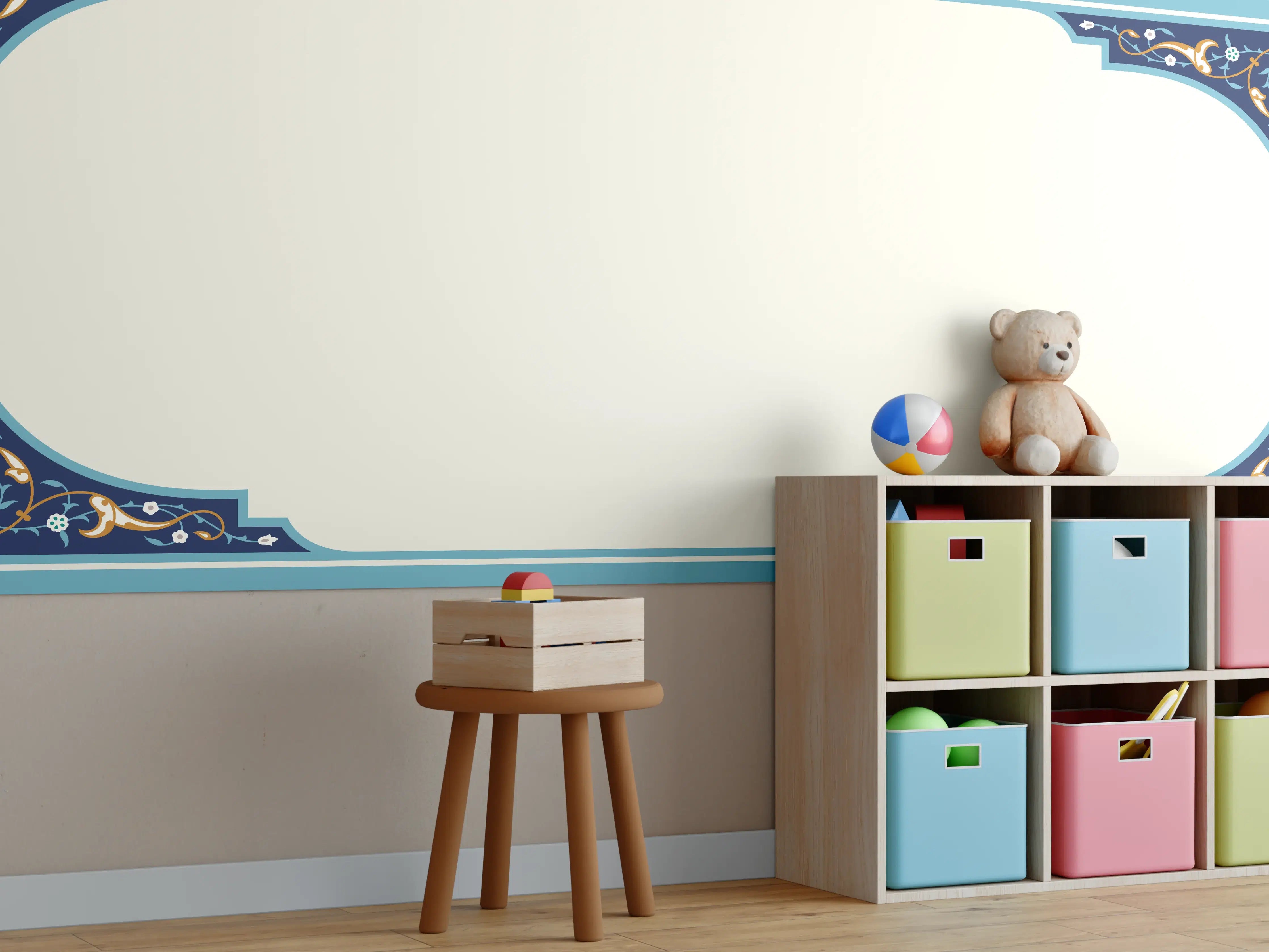 Kinderzimmer Wandgestaltung - Kalligraphie Platzhalter