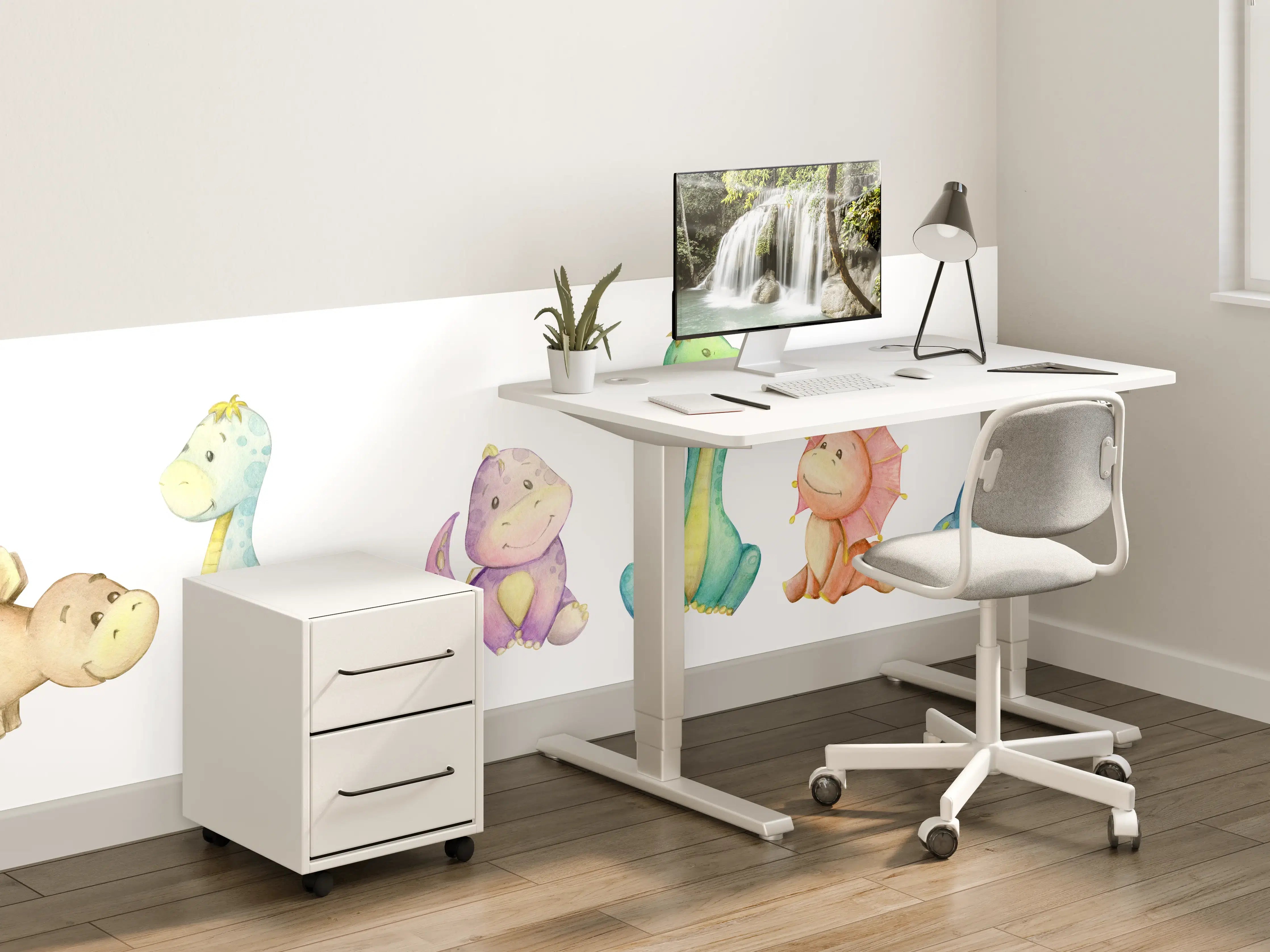 Kinderzimmer Wandgestaltung - Kindliche Dinosaurier