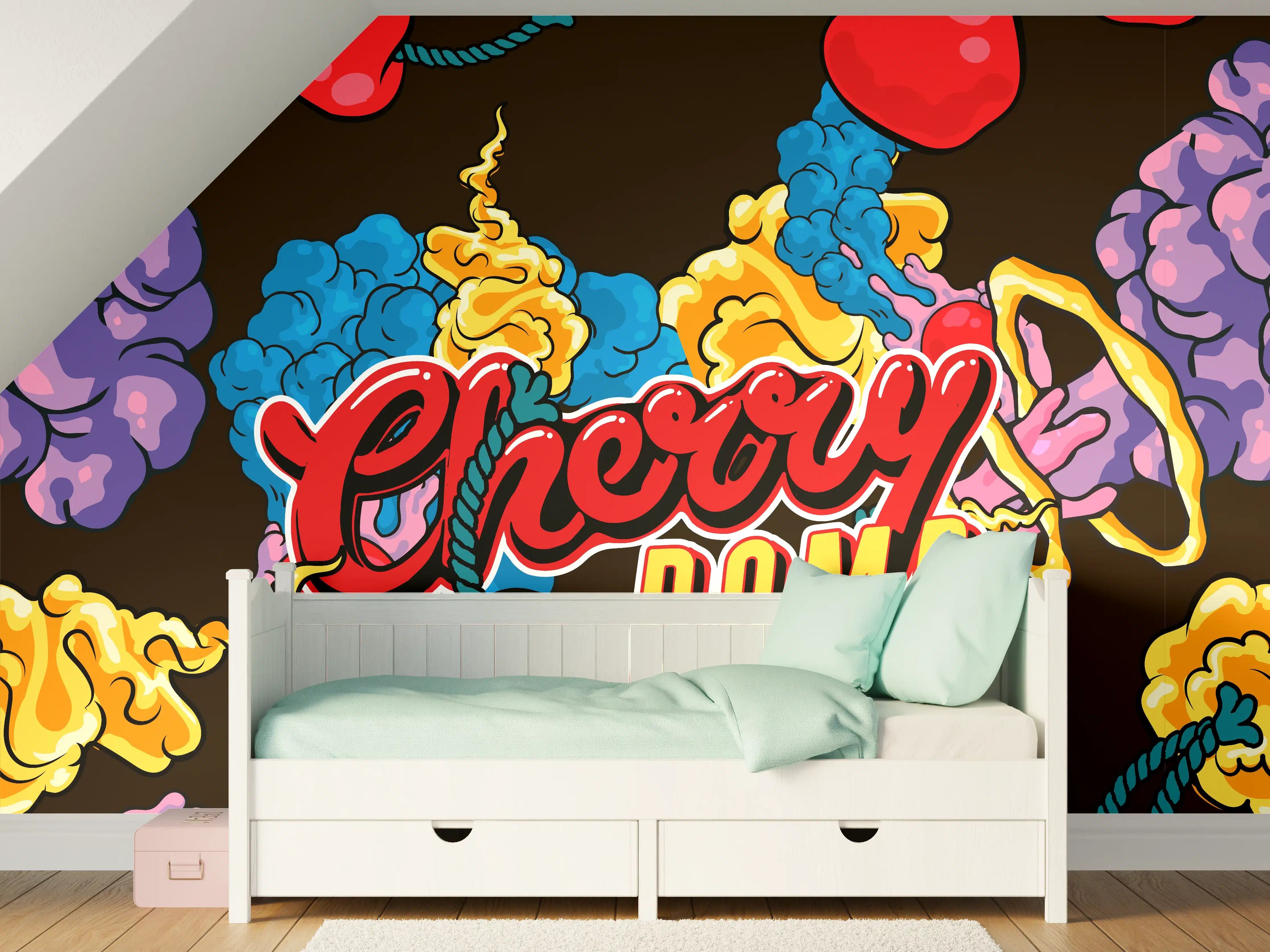 Kinderzimmer Wandgestaltung - Kirschbombe Graphik