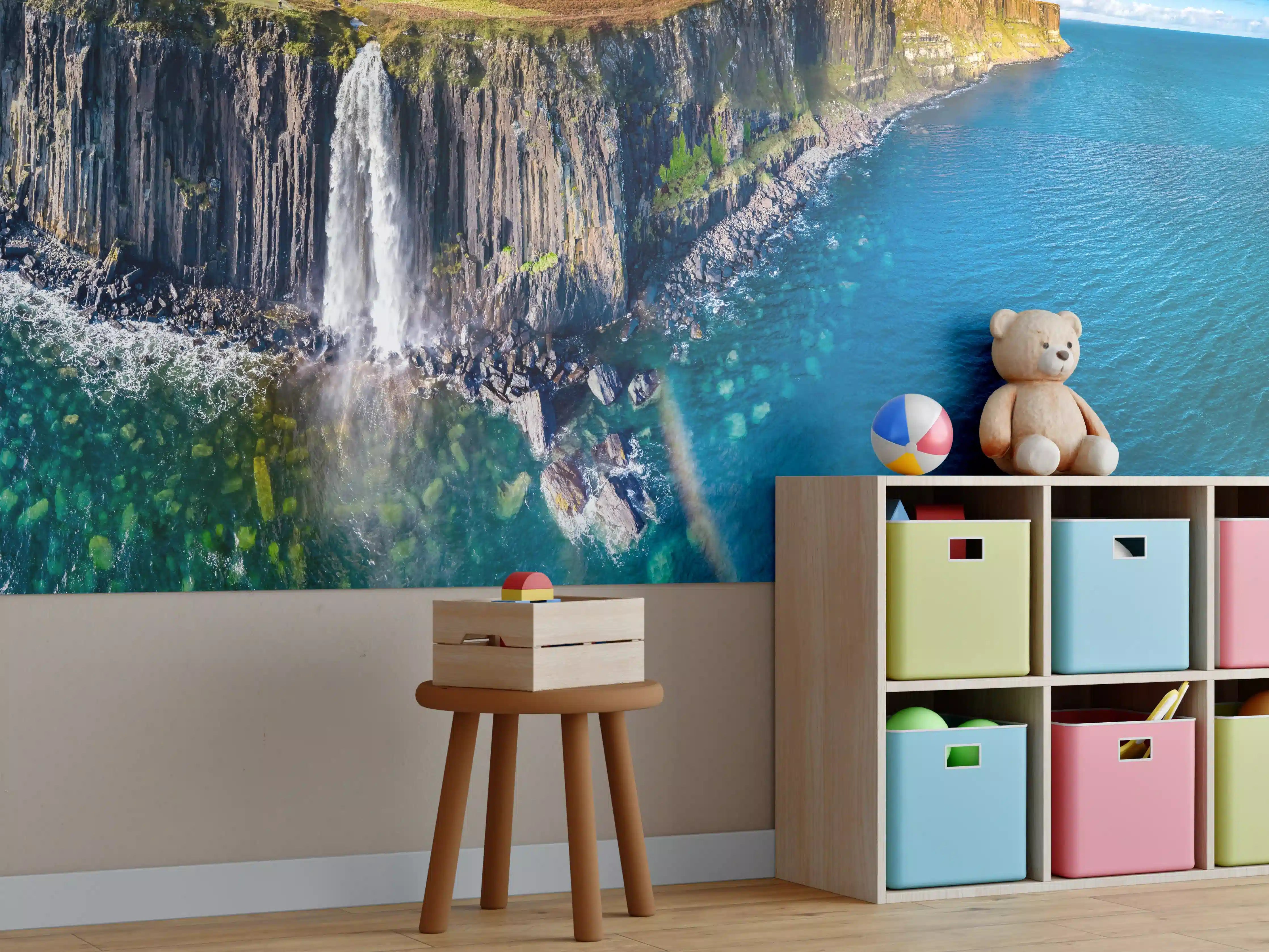 Kinderzimmer Wandgestaltung - Klippen von Staffin - Schottland