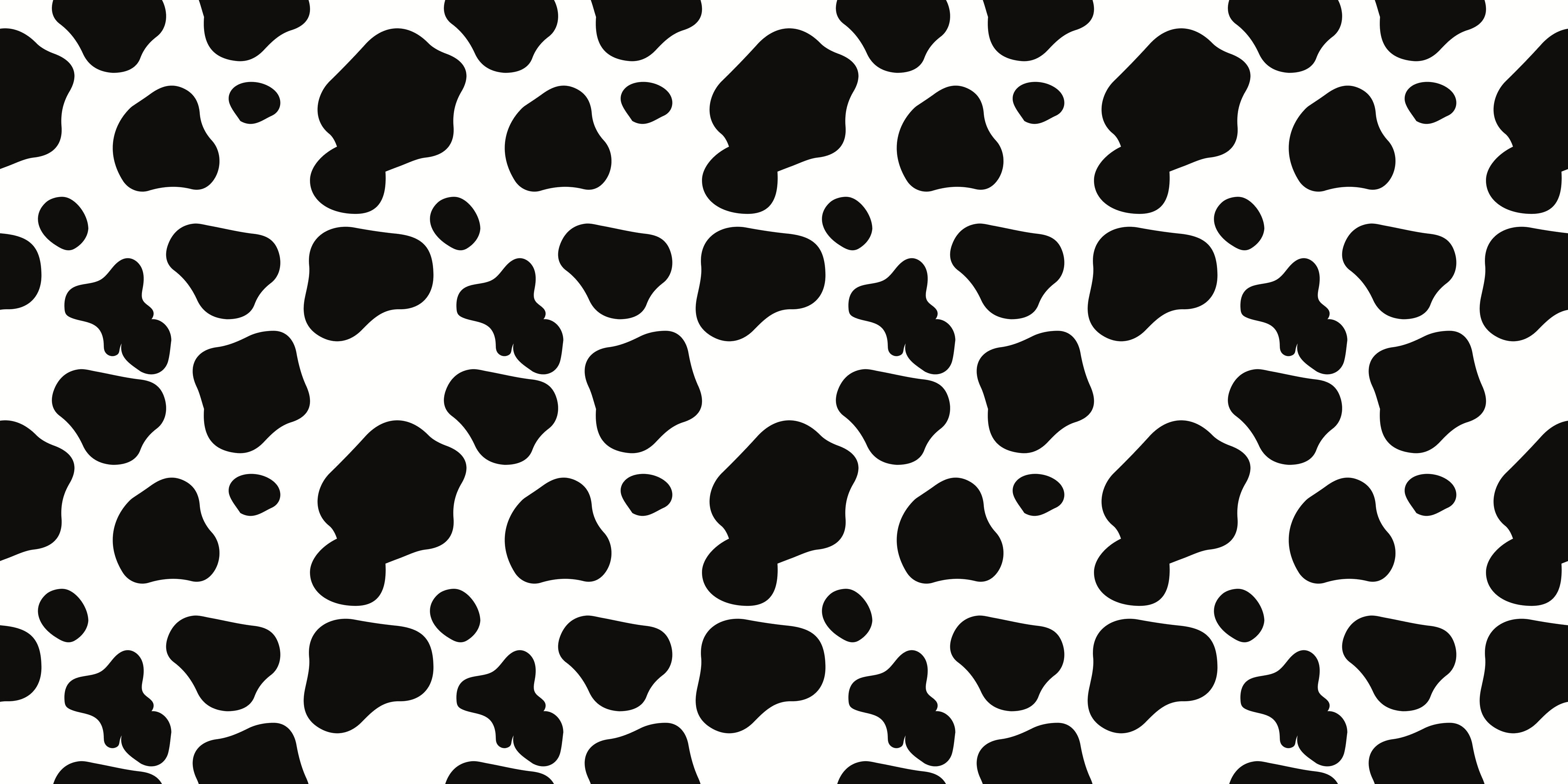 Kinderzimmer Wandgestaltung-Kraftvolles Cow-Print Muster in Schwarz-Weiß
