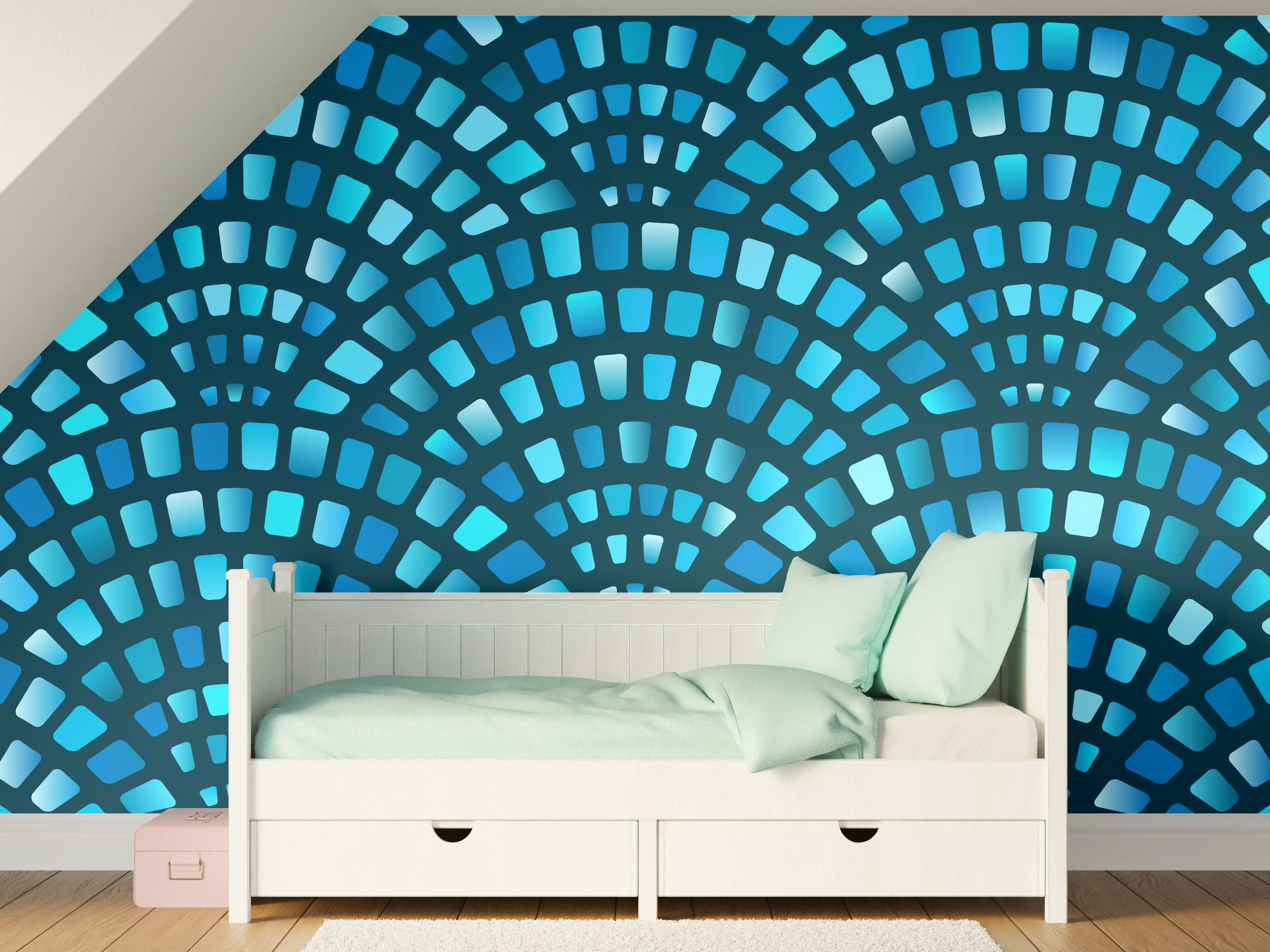 Kinderzimmer Wandgestaltung - Künstliche Steinpflaster