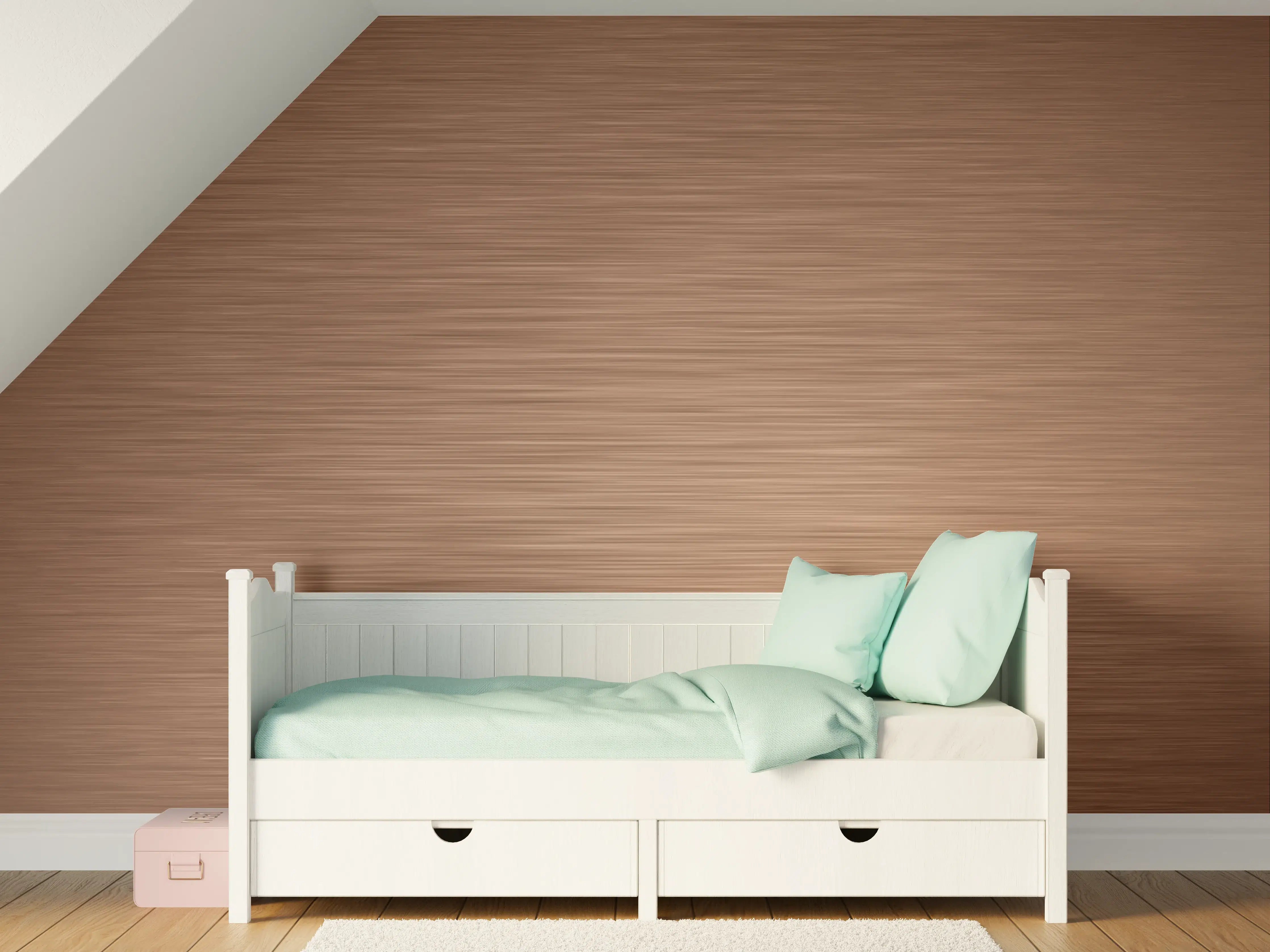 Kinderzimmer Wandgestaltung - Kupfer - ALU Prime - Metall Gebürstet