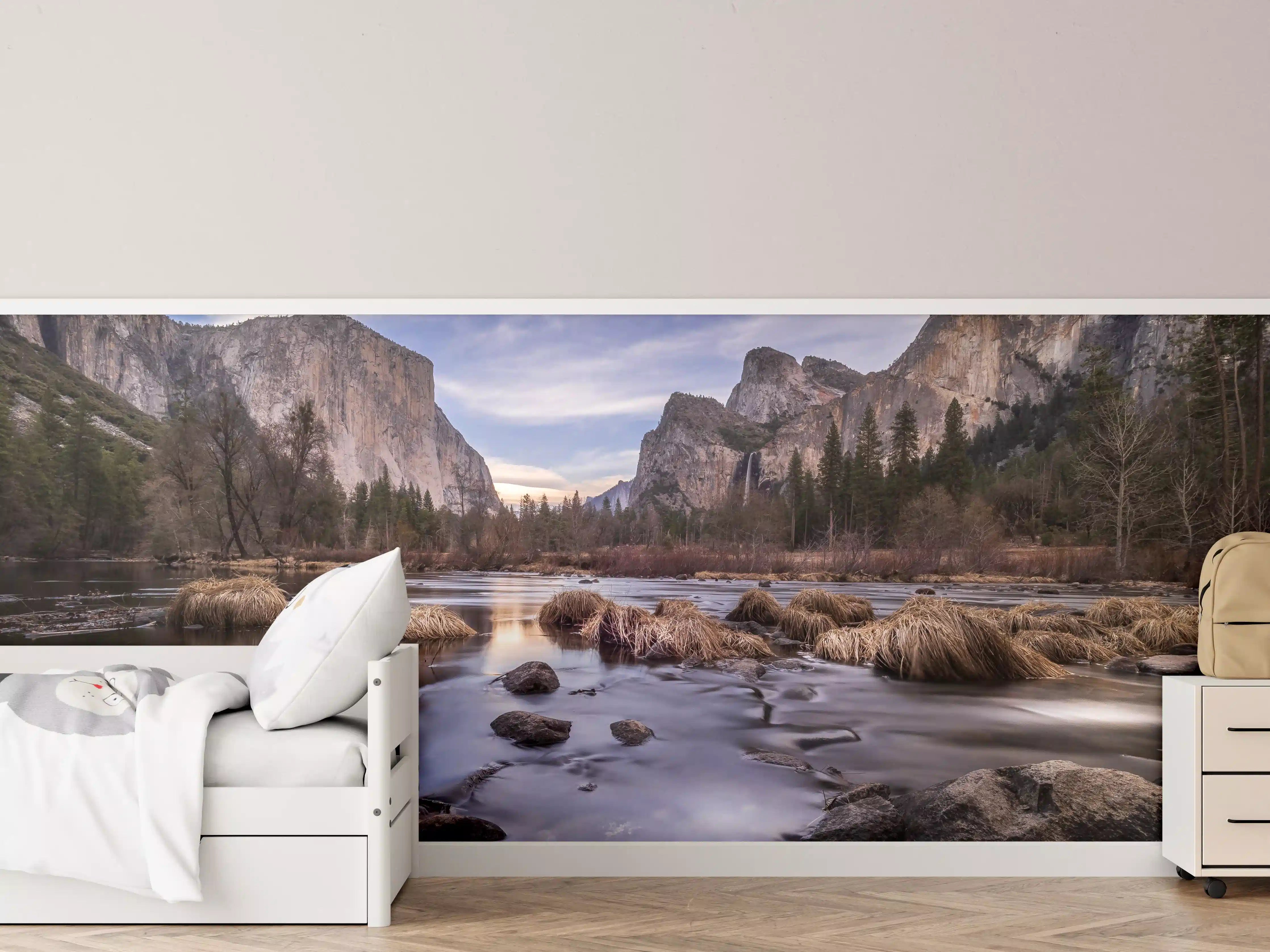 Kinderzimmer Wandgestaltung - Landschaft des Yosemite Valley Kalifornien