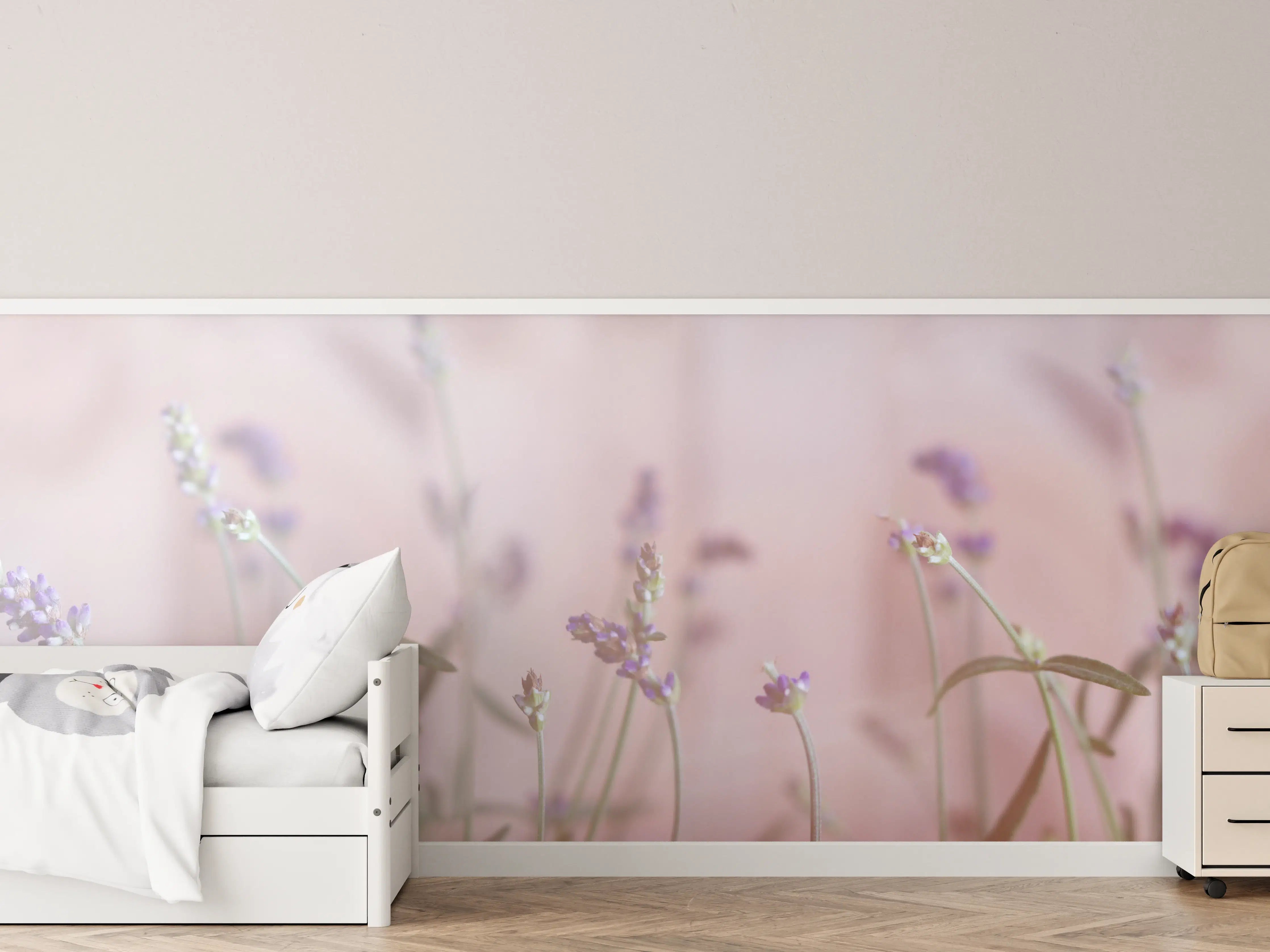 Kinderzimmer Wandgestaltung - Lavendel