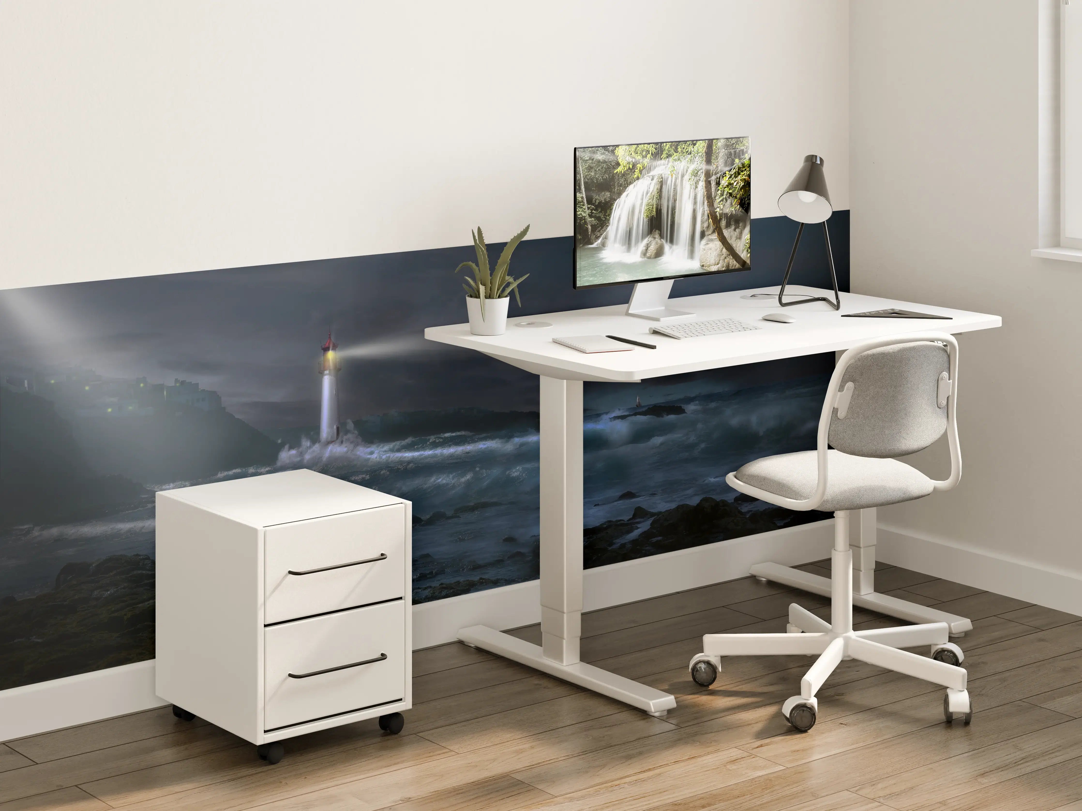 Kinderzimmer Wandgestaltung - Leuchtturm