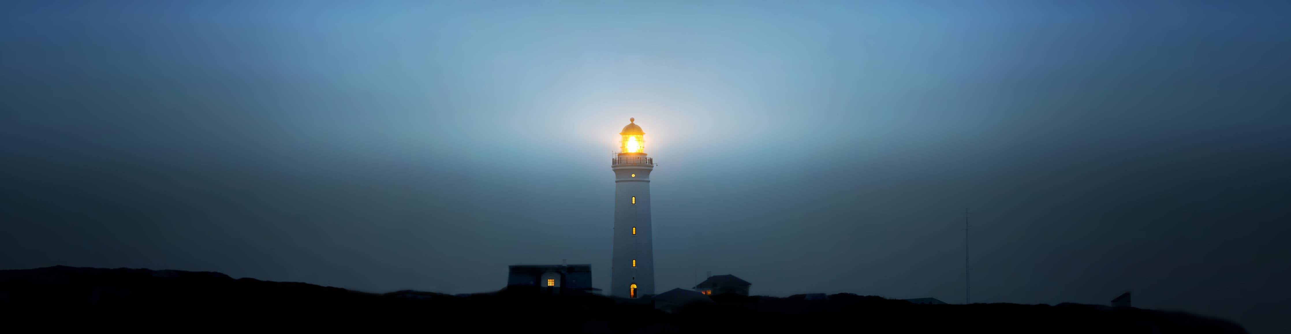 Kinderzimmer Wandgestaltung-Leuchtturm im dunkeln