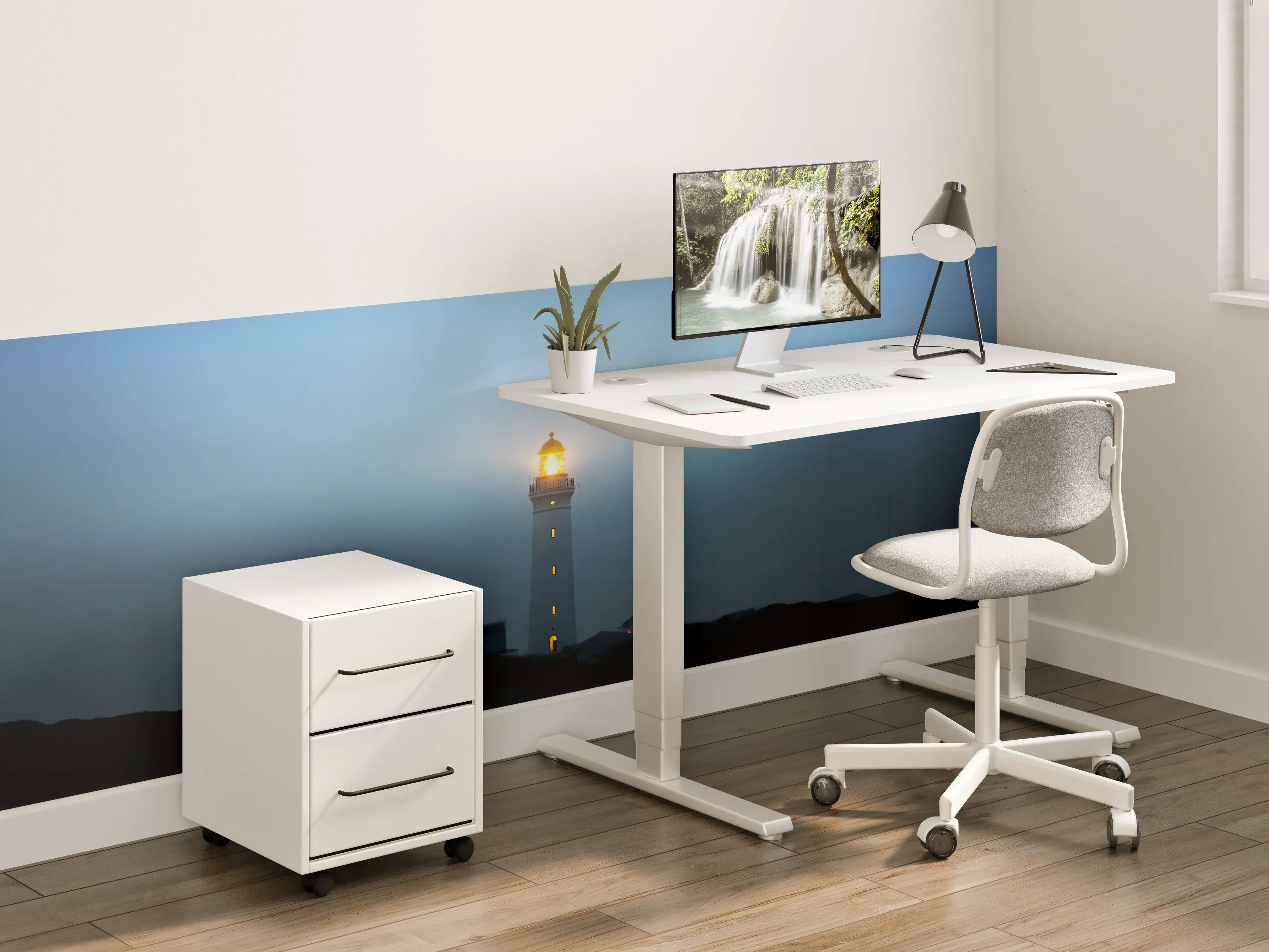 Kinderzimmer Wandgestaltung - Leuchtturm im dunkeln