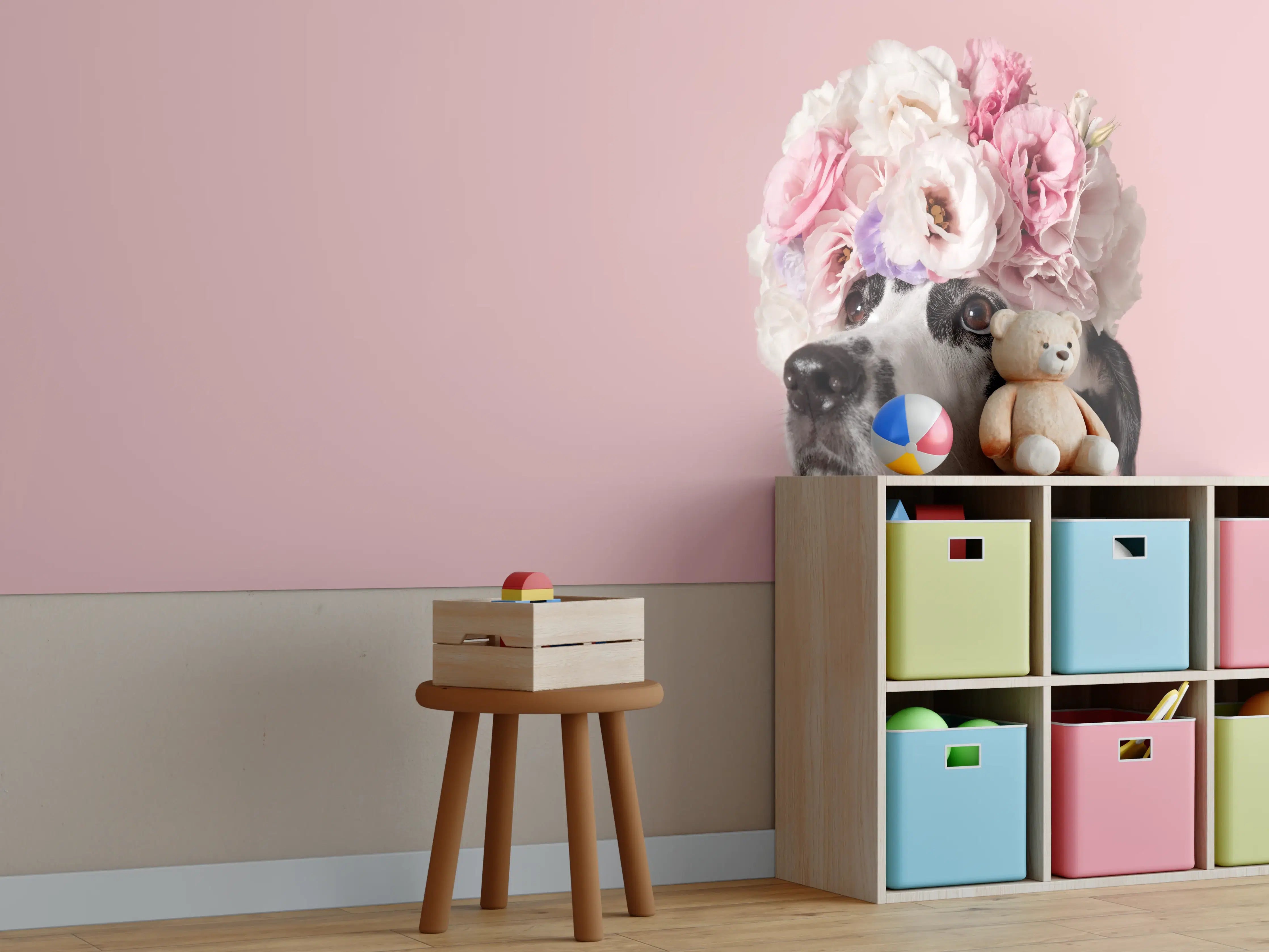 Kinderzimmer Wandgestaltung - Liebenswerter Dalmatiner Hund