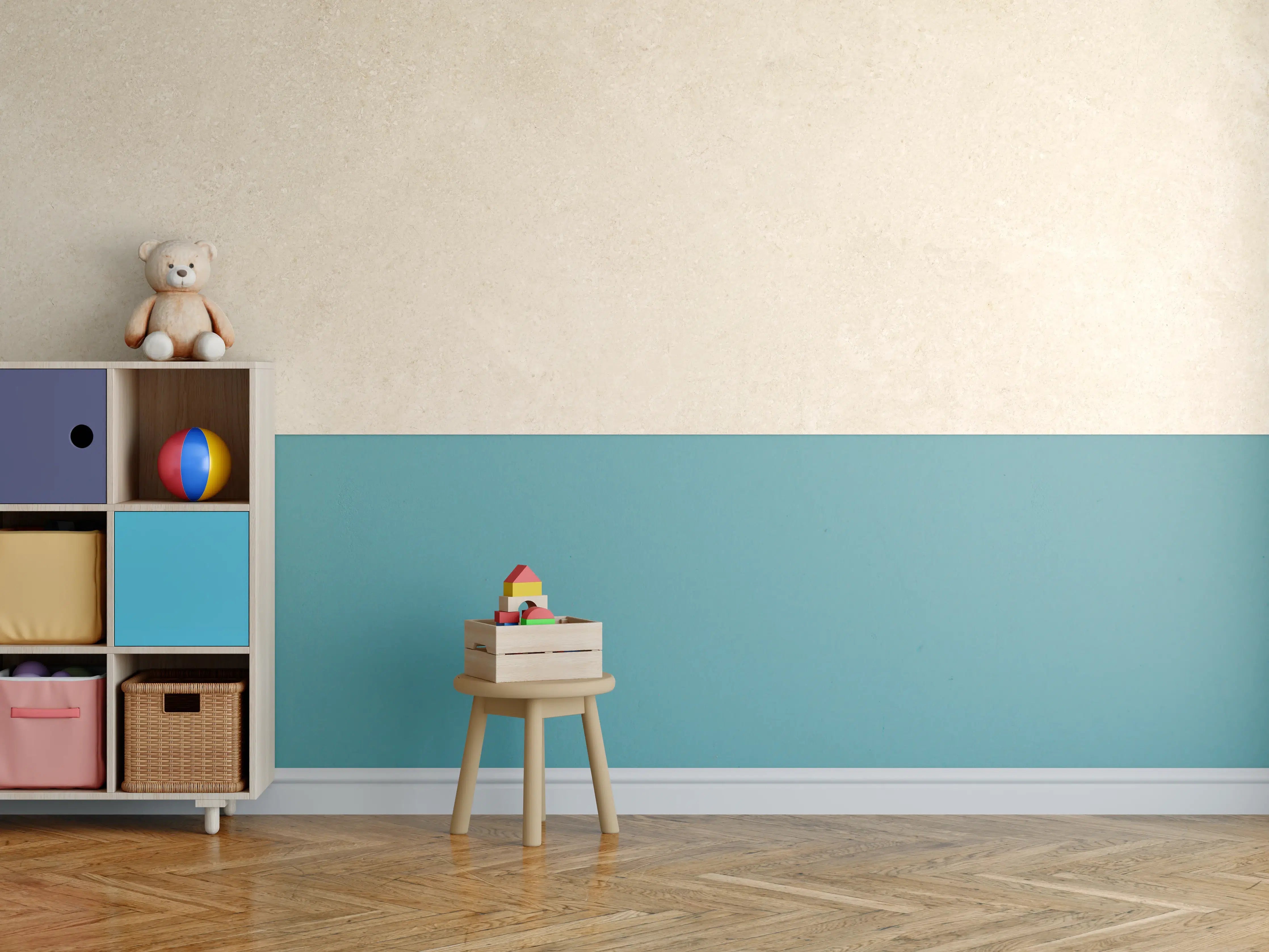 Kinderzimmer Wandgestaltung - Limestone Marble Cream Texture