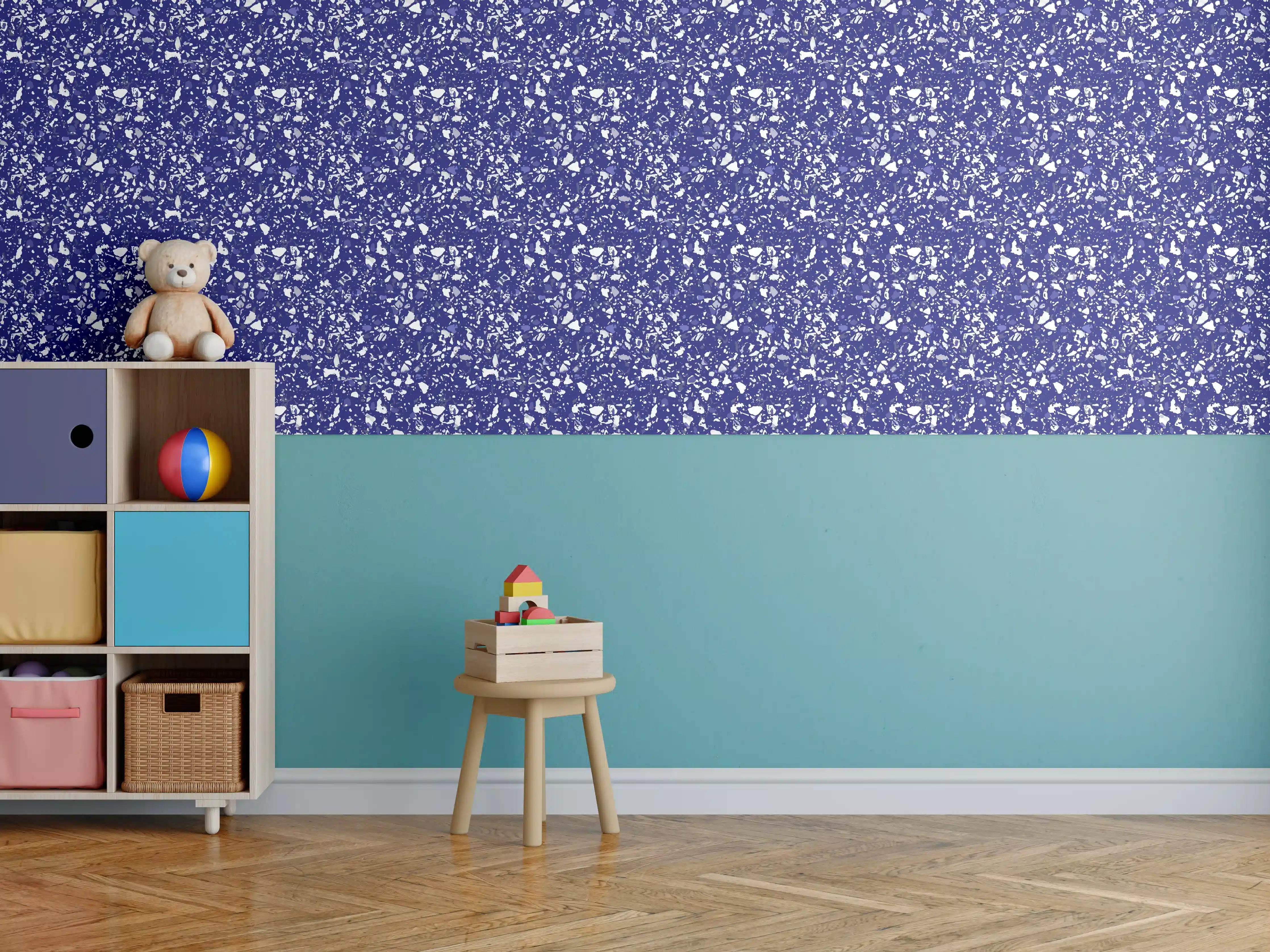 Kinderzimmer Wandgestaltung - Luxus-Blue-Terrasse-Fliesen