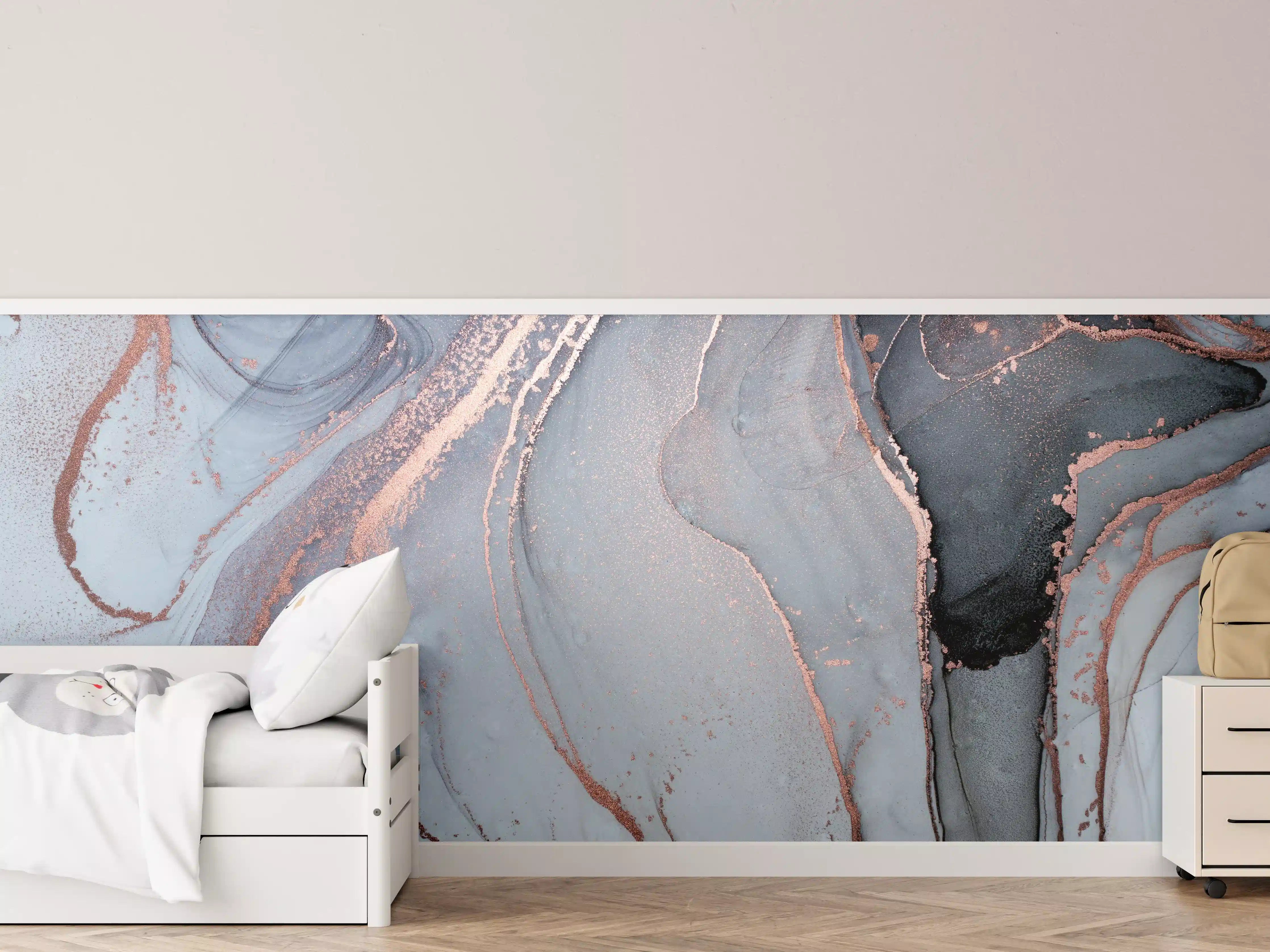 Kinderzimmer Wandgestaltung - Luxus Flüssigkunstmalerei - Alkoholtechnik