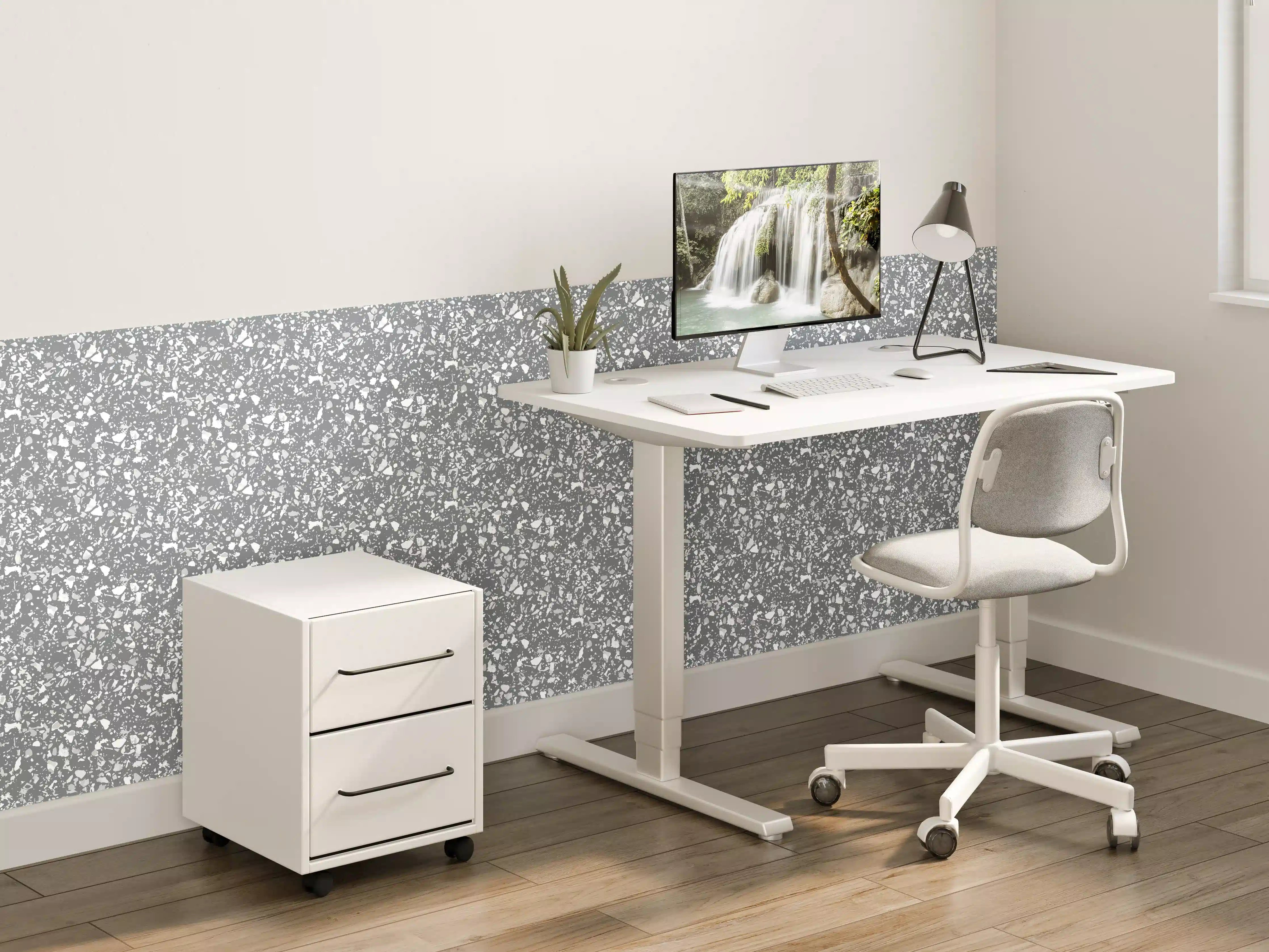 Kinderzimmer Wandgestaltung - Luxus-Grau-Terrasse-Design