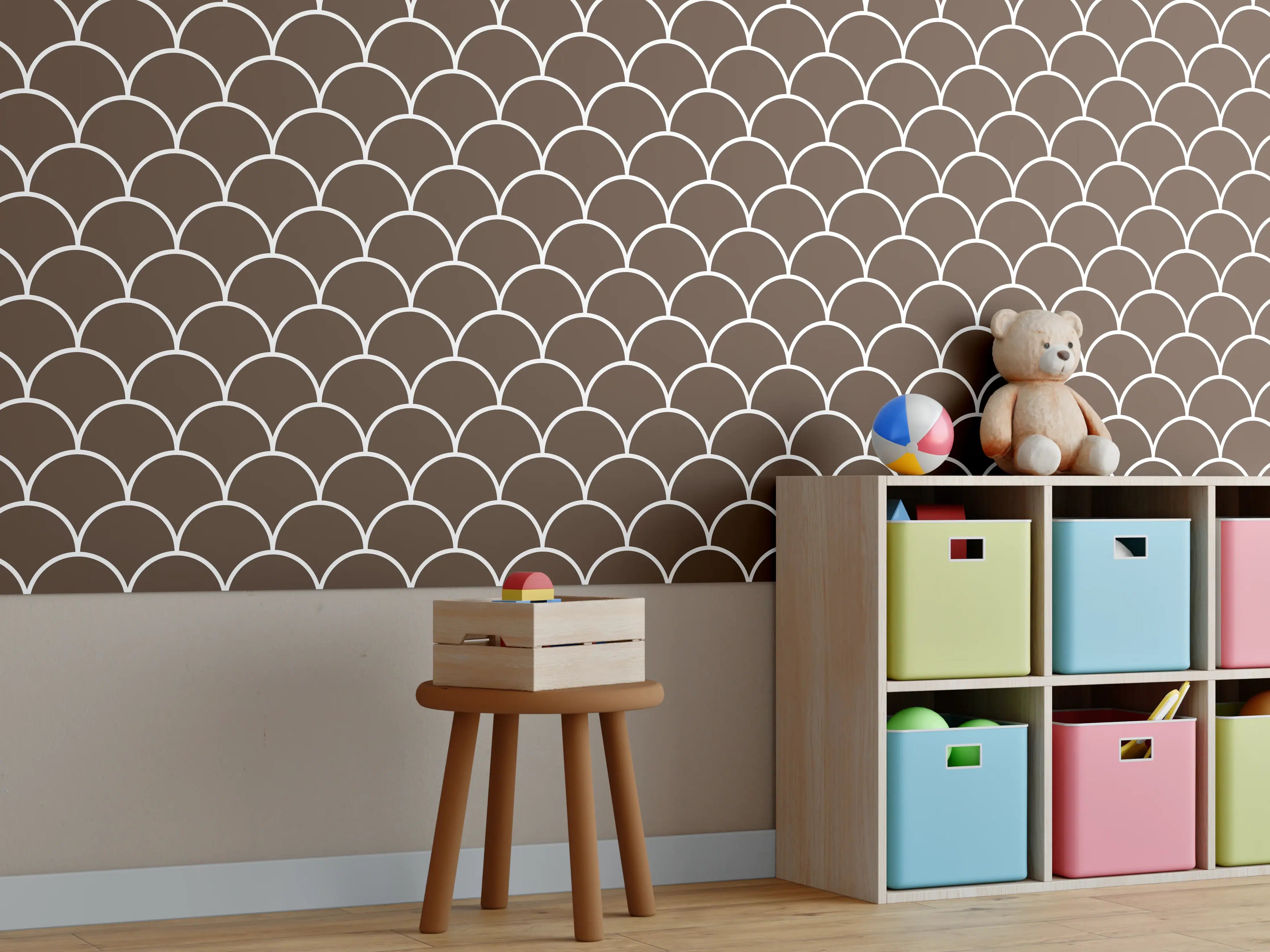 Kinderzimmer Wandgestaltung - Luxus weiß-graue Marmortextur mit feinen Graunuancen