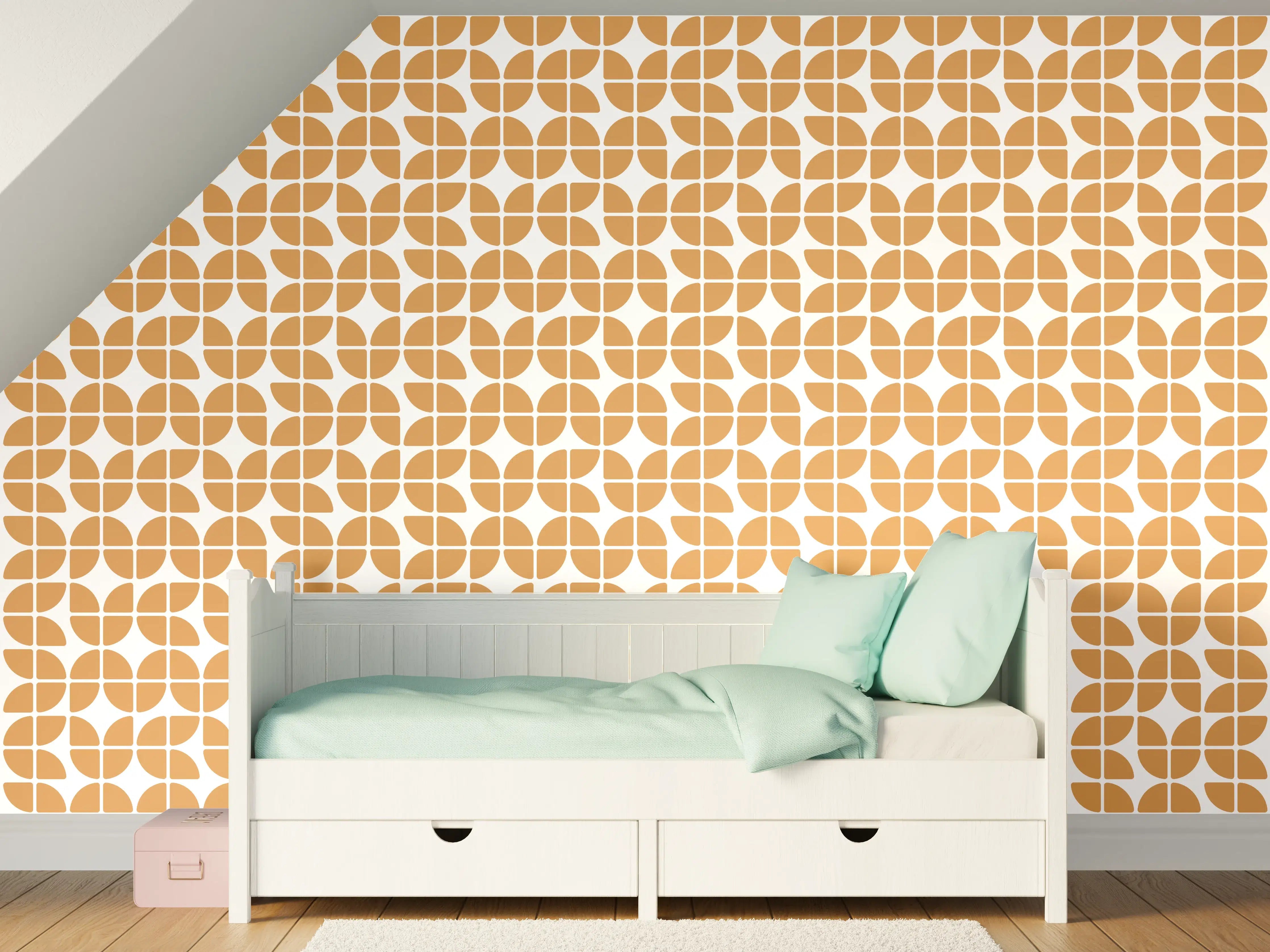 Kinderzimmer Wandgestaltung - Luxusweißer Marmor mit dezenter Graunuance und Textur