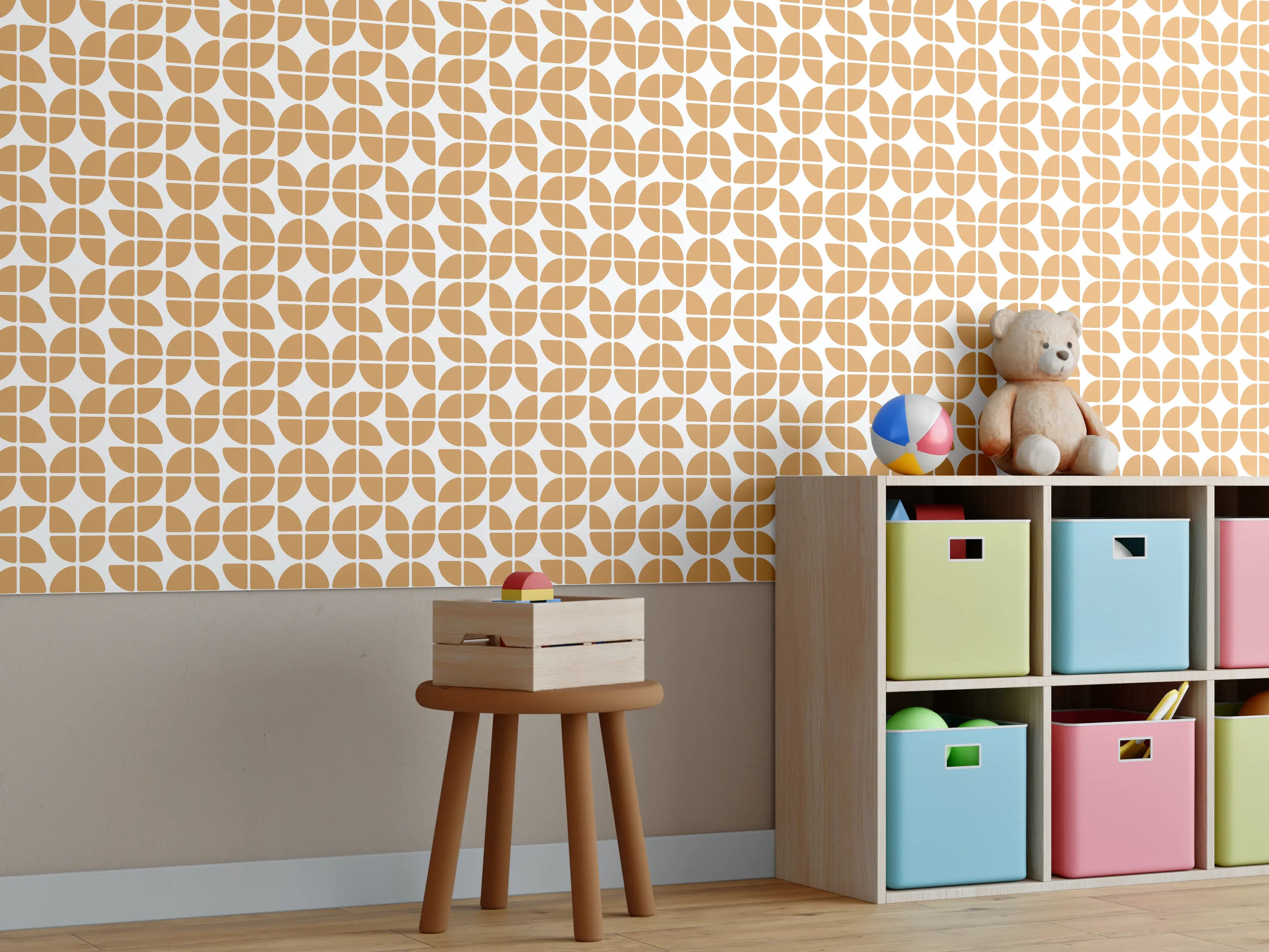Kinderzimmer Wandgestaltung - Luxusweißer Marmor mit dezenter Graunuance und Textur