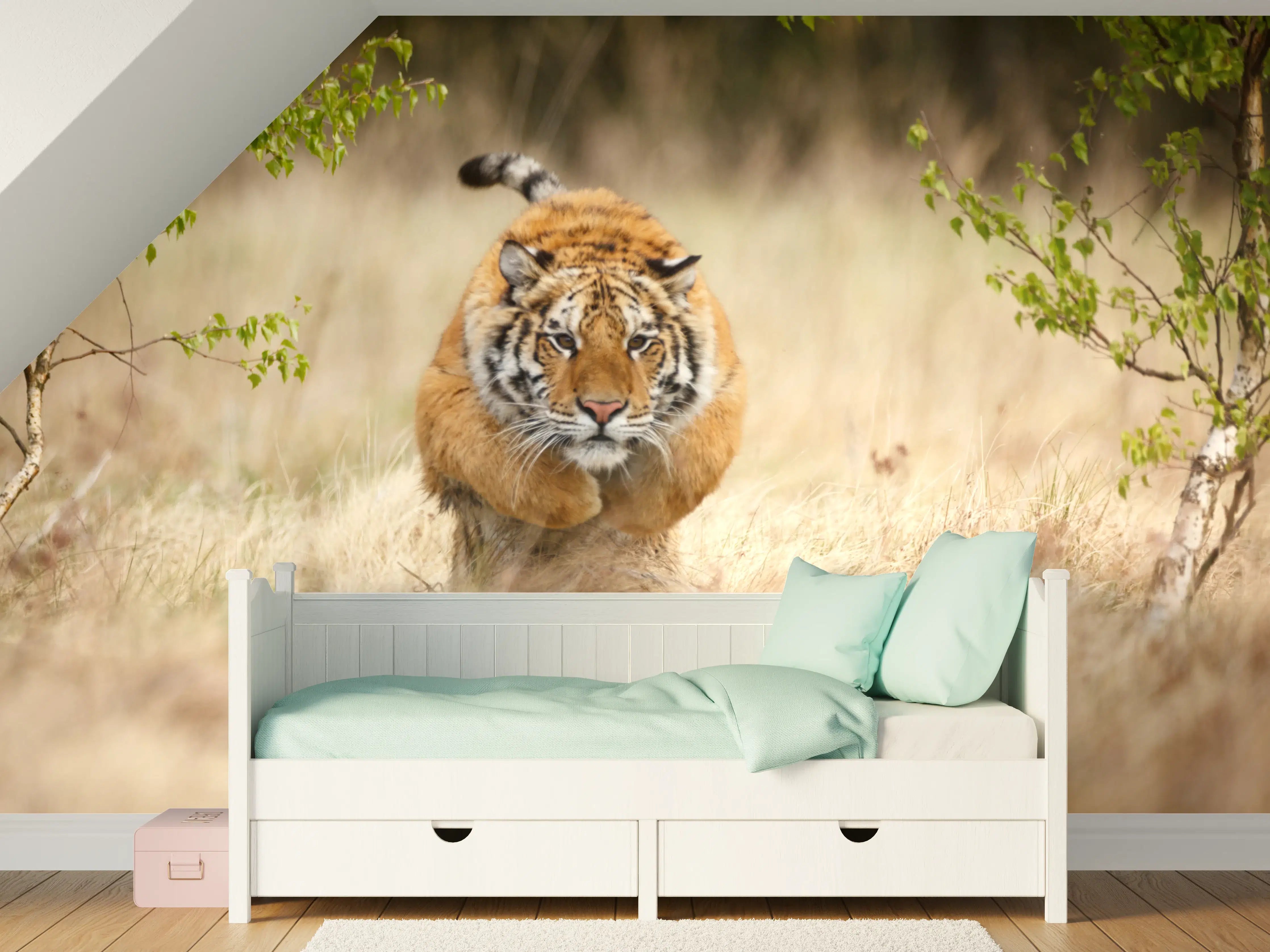 Kinderzimmer Wandgestaltung - Mächtiger Sibirischer Tiger