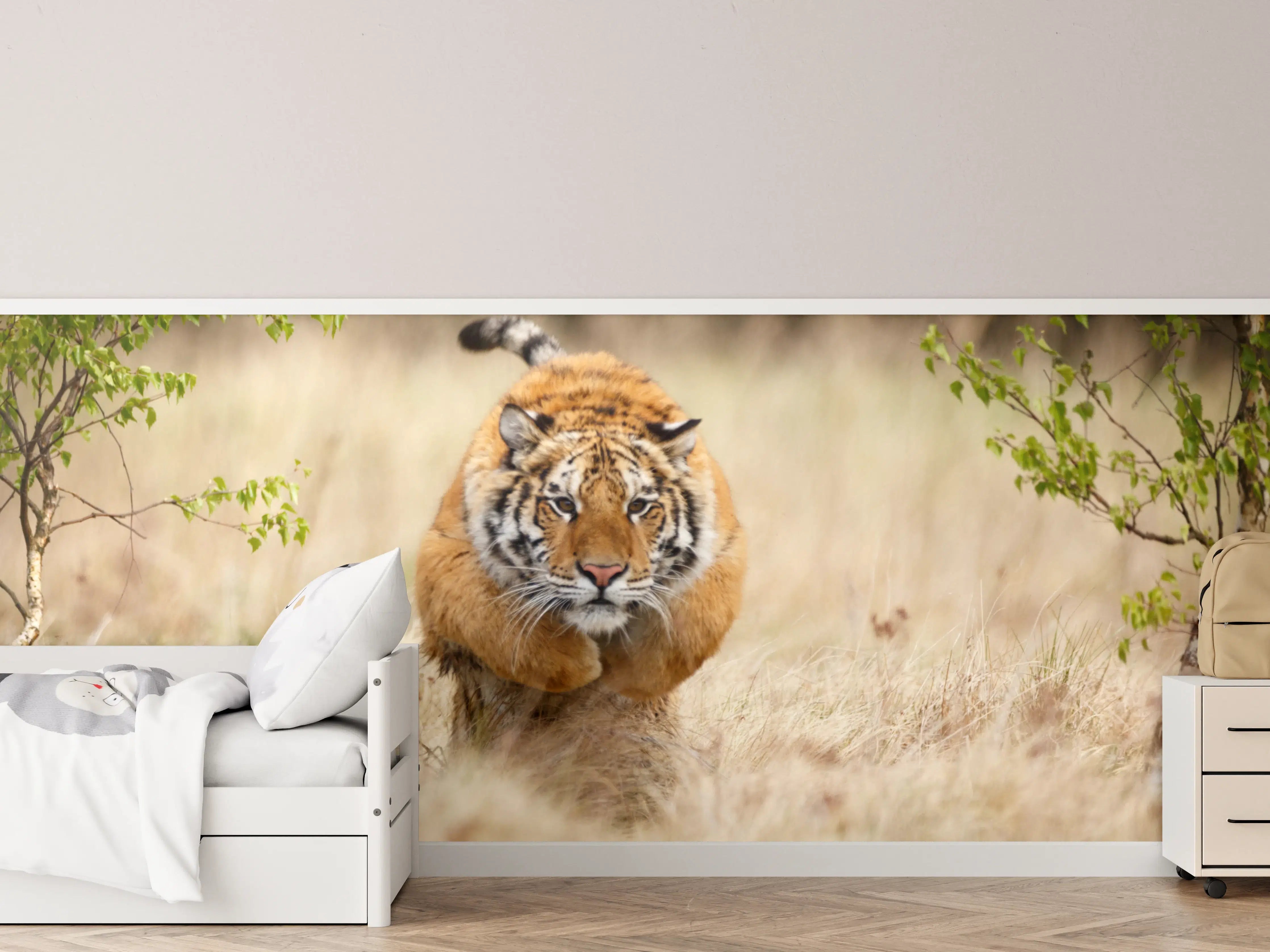 Kinderzimmer Wandgestaltung - Mächtiger Sibirischer Tiger
