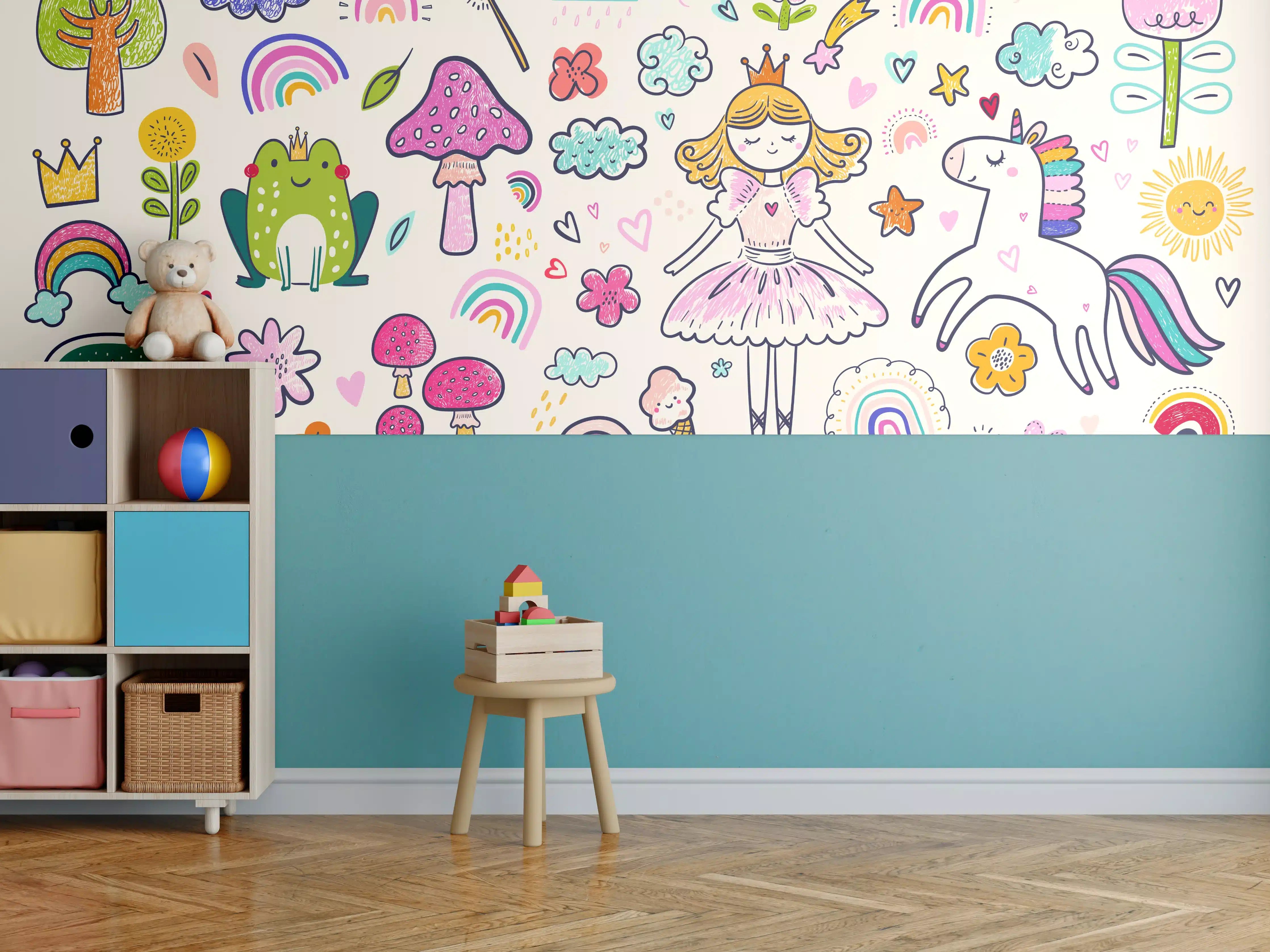 Kinderzimmer Wandgestaltung - Märchenhafte Kinderzimmereinrichtung