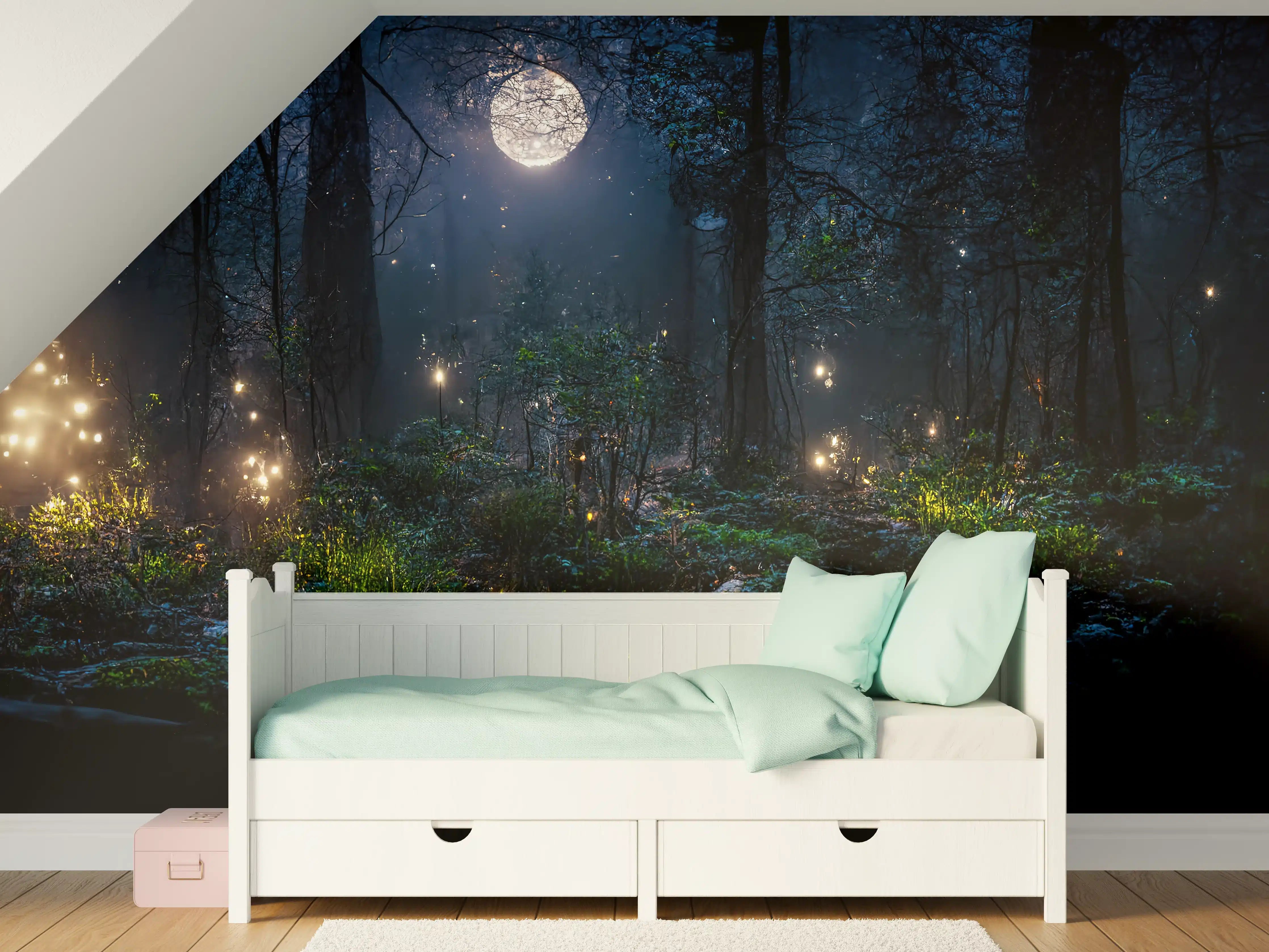 Kinderzimmer Wandgestaltung - Märchenhafter Fantasiewald