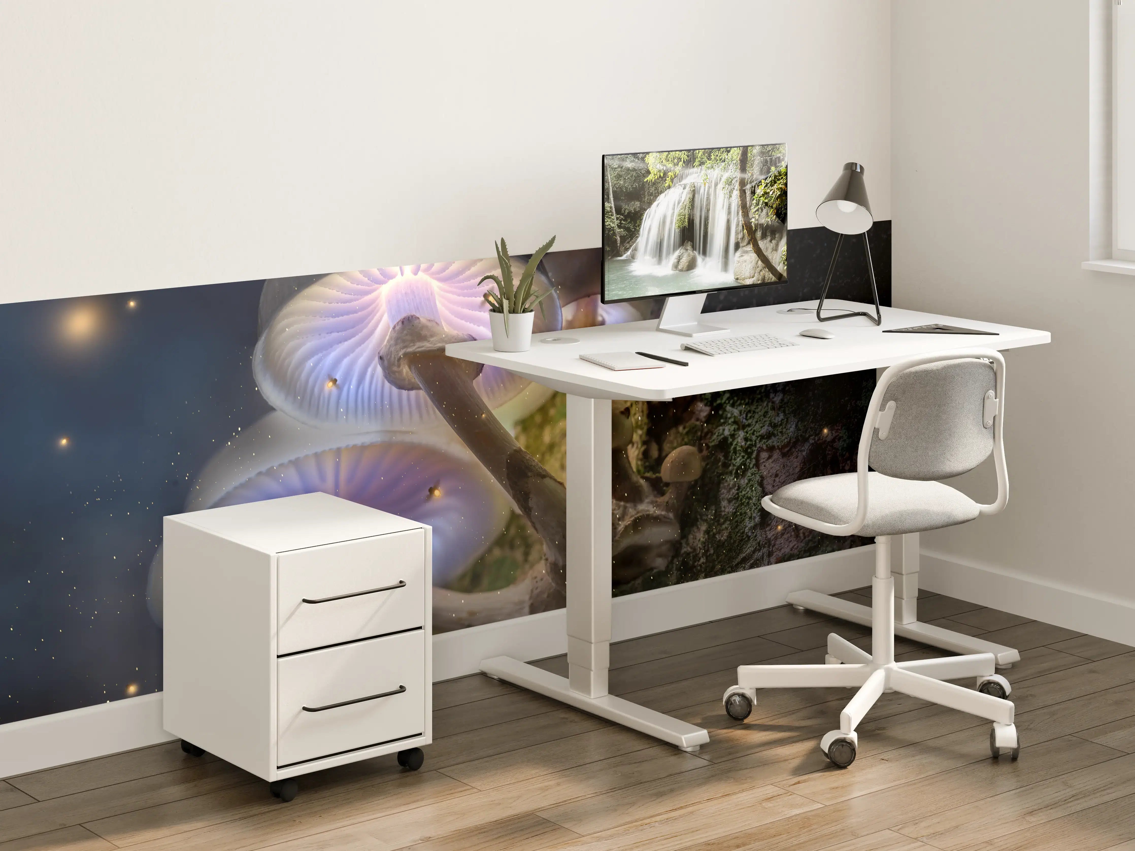 Kinderzimmer Wandgestaltung - Magischer Baumpilz