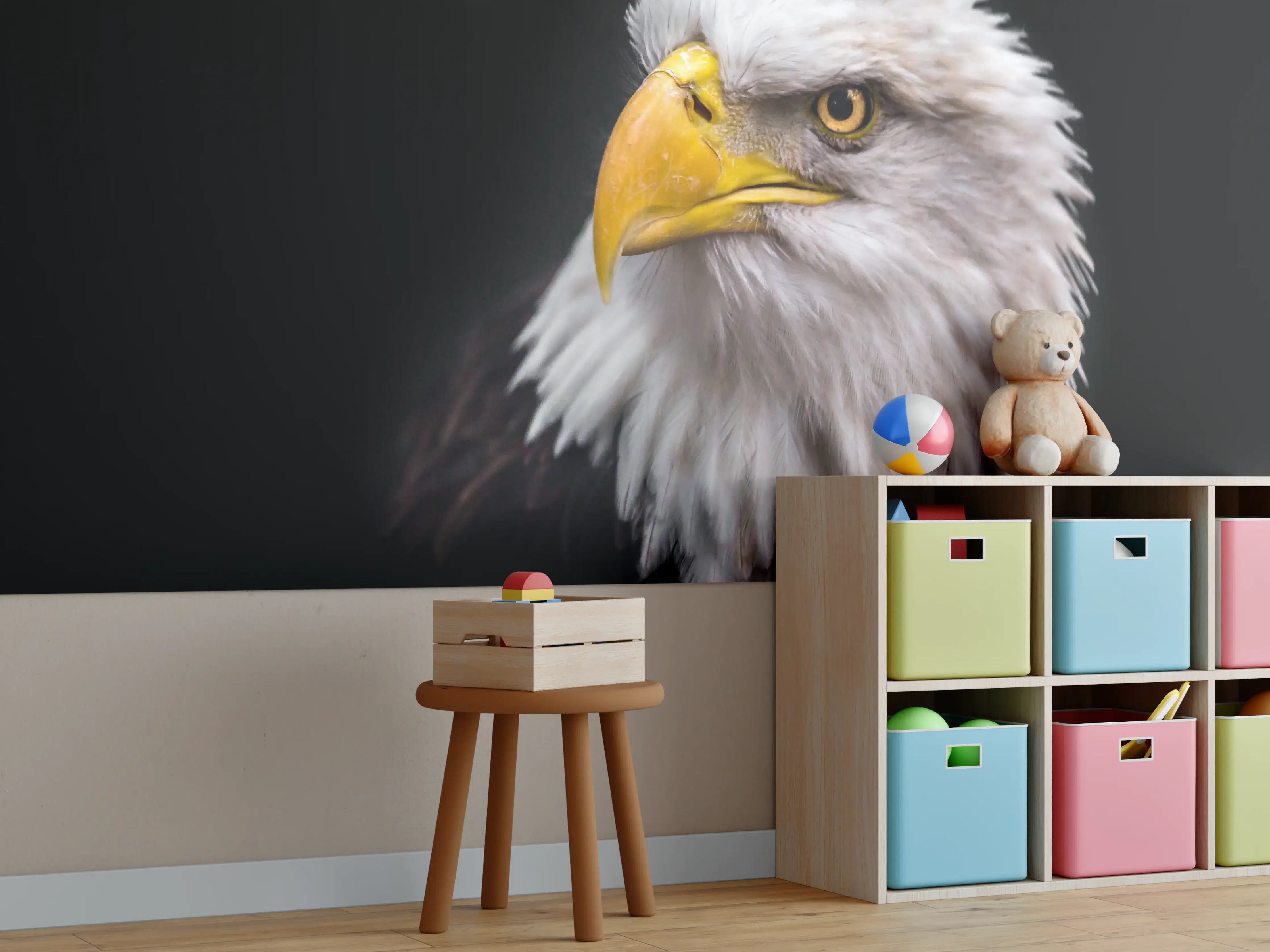 Kinderzimmer Wandgestaltung - Majestätischer Adler