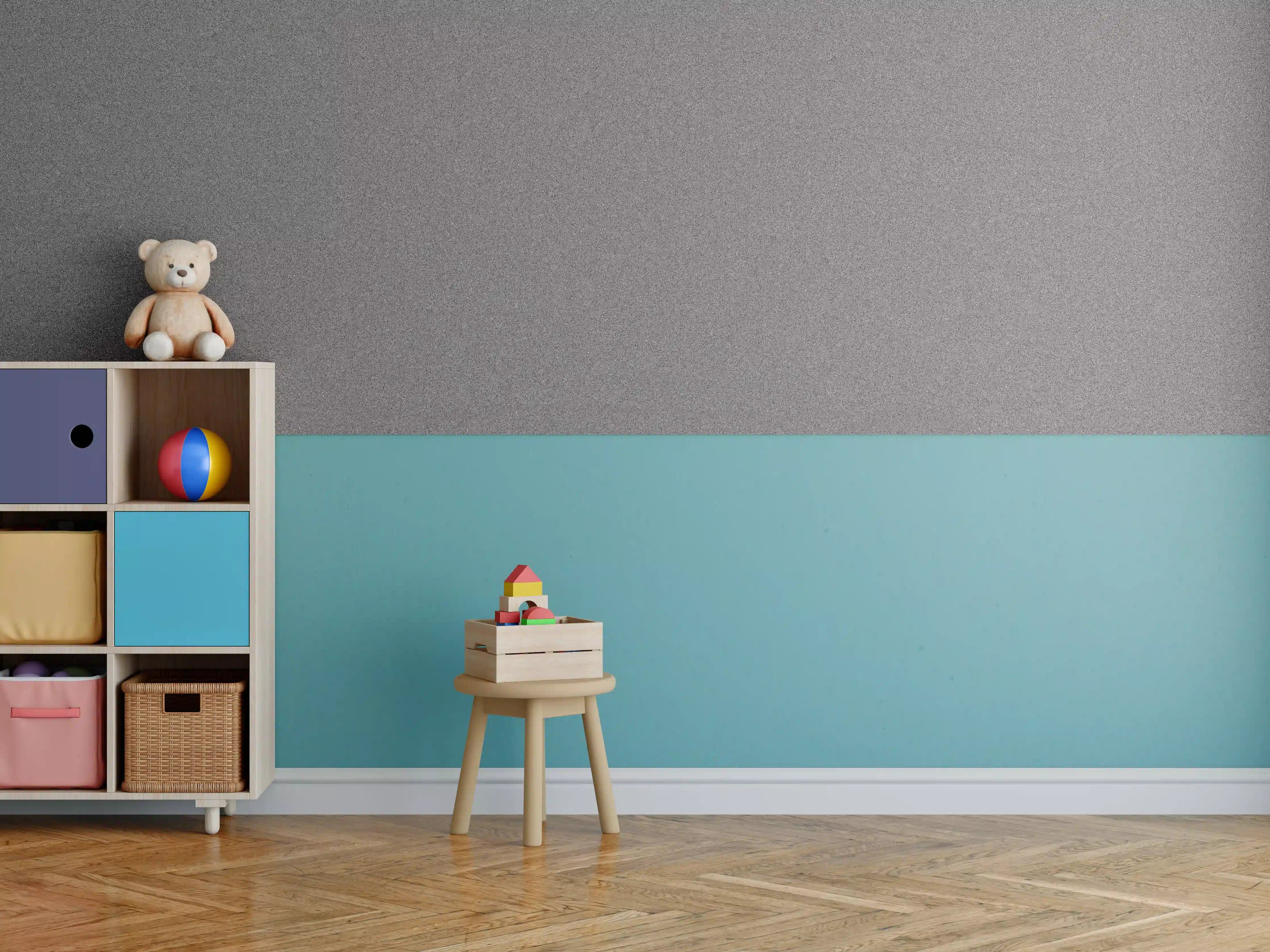 Kinderzimmer Wandgestaltung - Marmor Textur dunkel