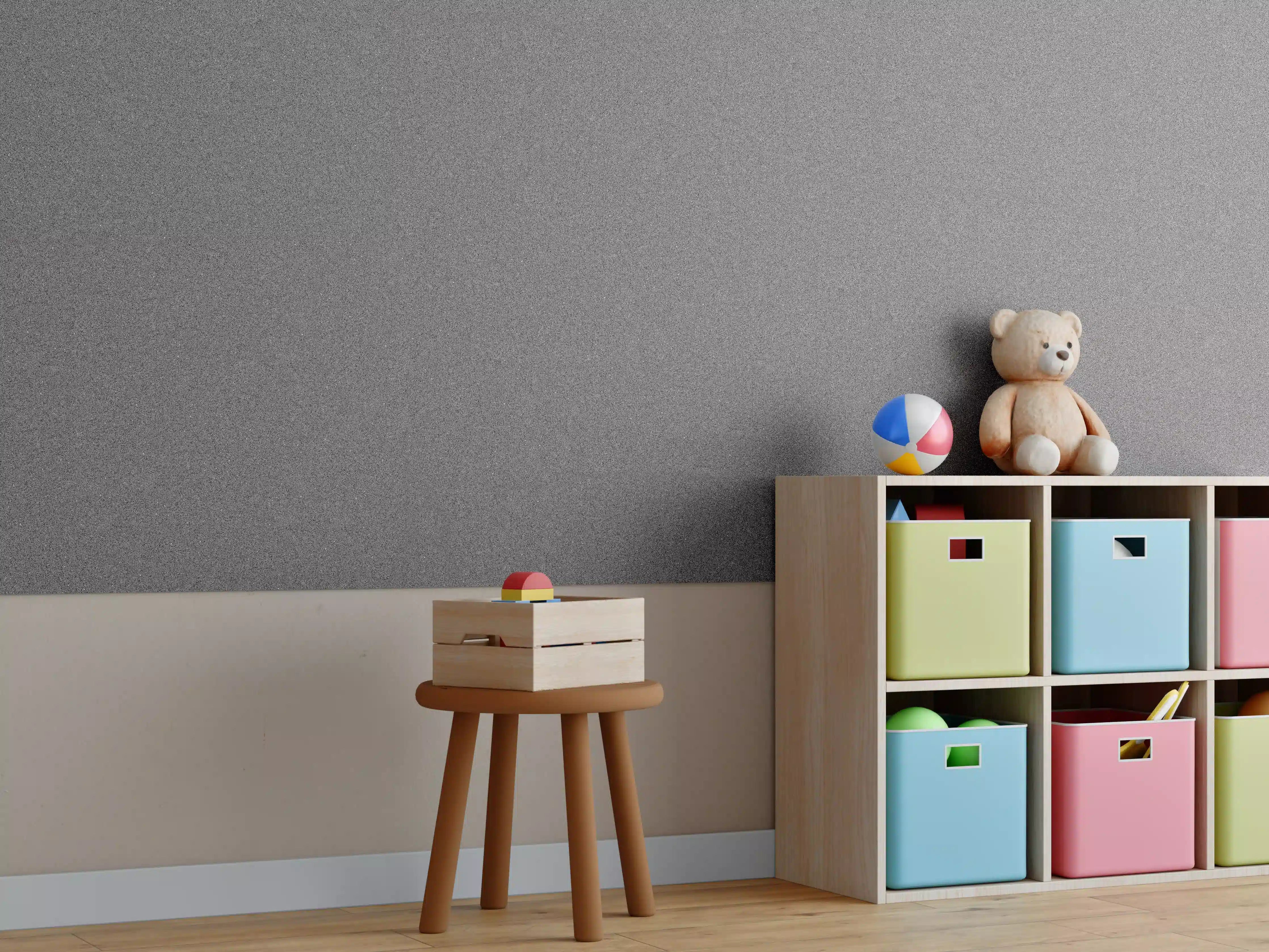Kinderzimmer Wandgestaltung - Marmor Textur dunkel
