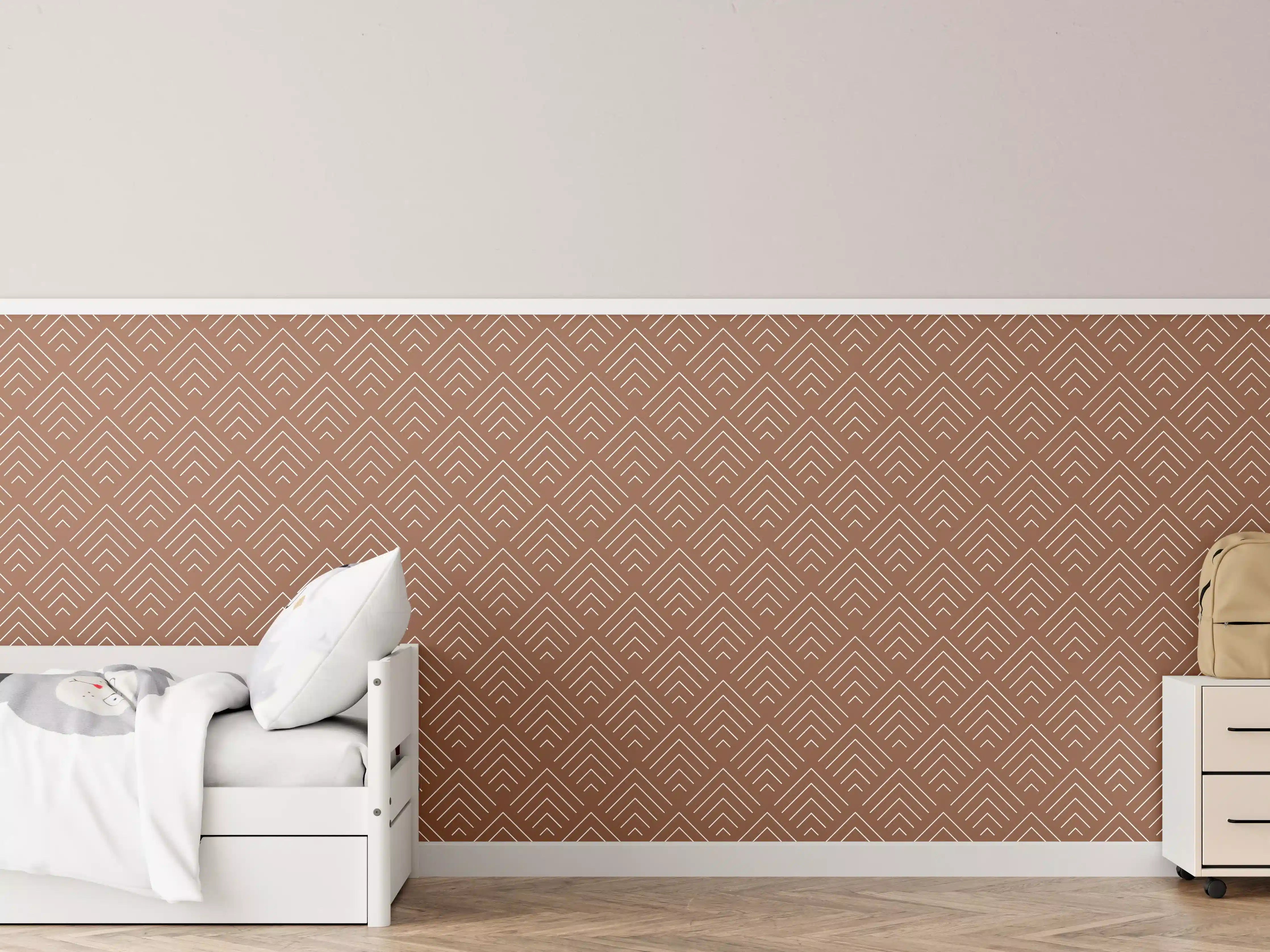 Kinderzimmer Wandgestaltung - Maronen-Texture für stilvolle Akzente