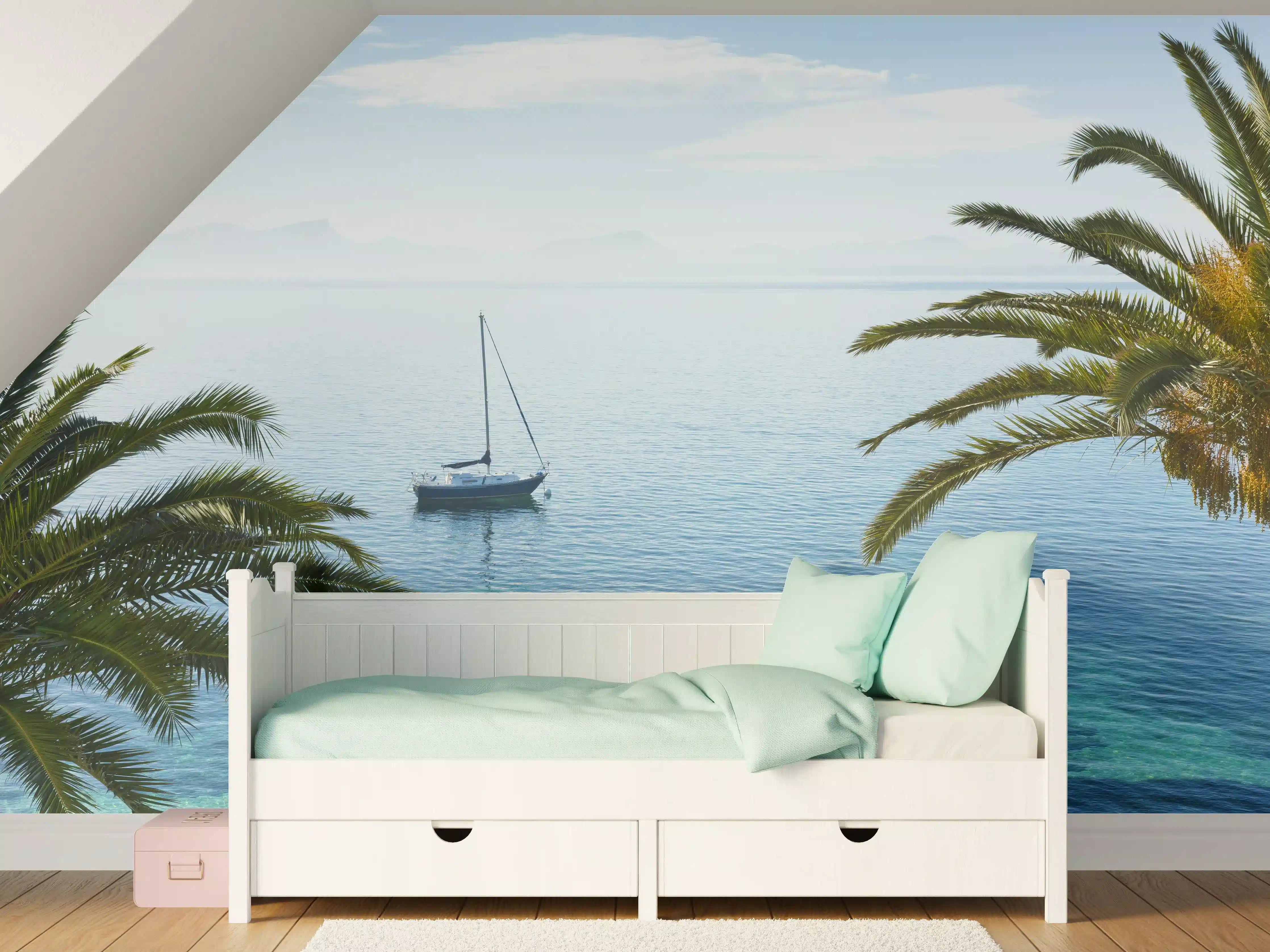 Kinderzimmer Wandgestaltung - Meeres Ausblick - Mallorca