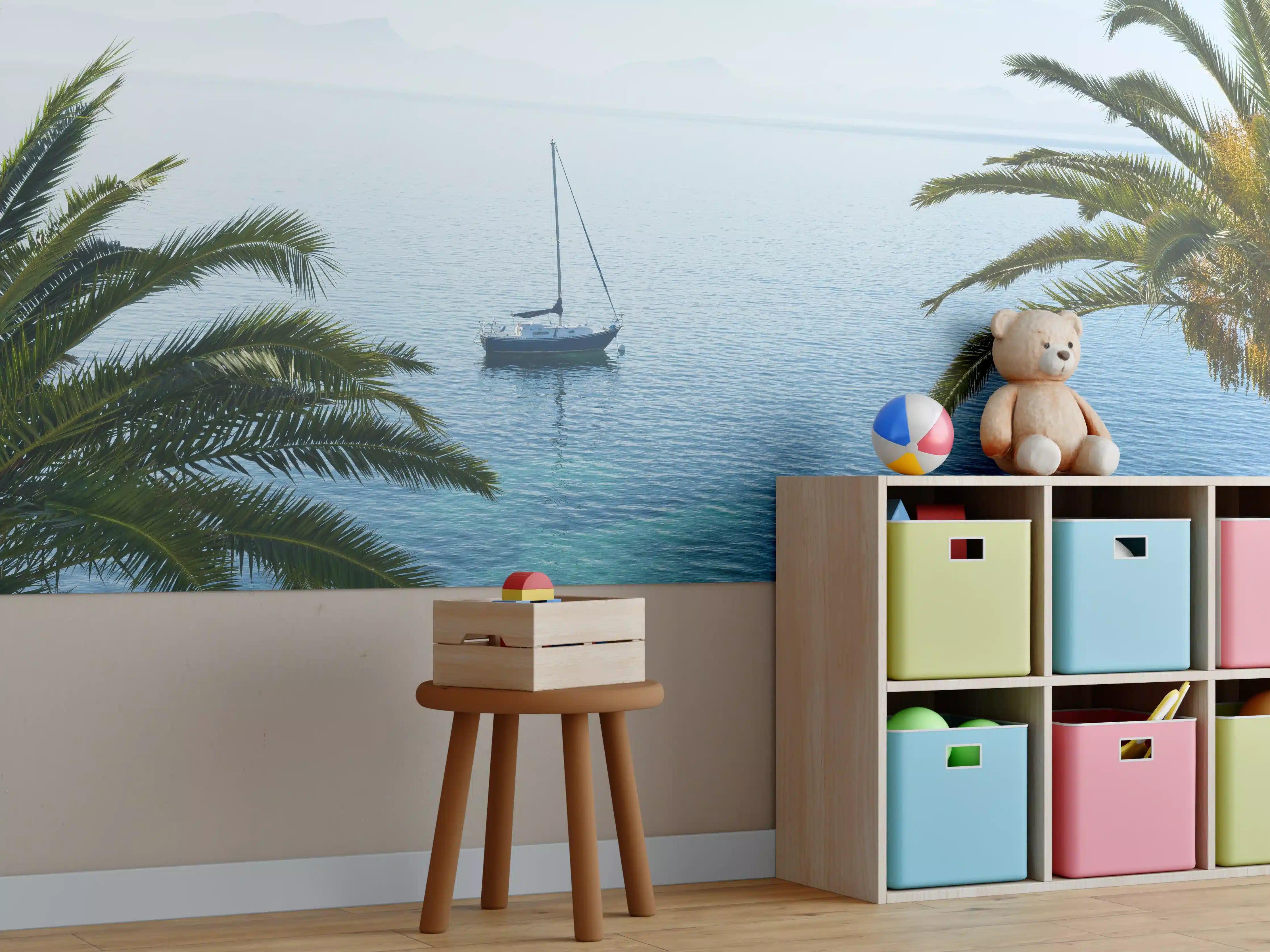 Kinderzimmer Wandgestaltung - Meeres Ausblick - Mallorca