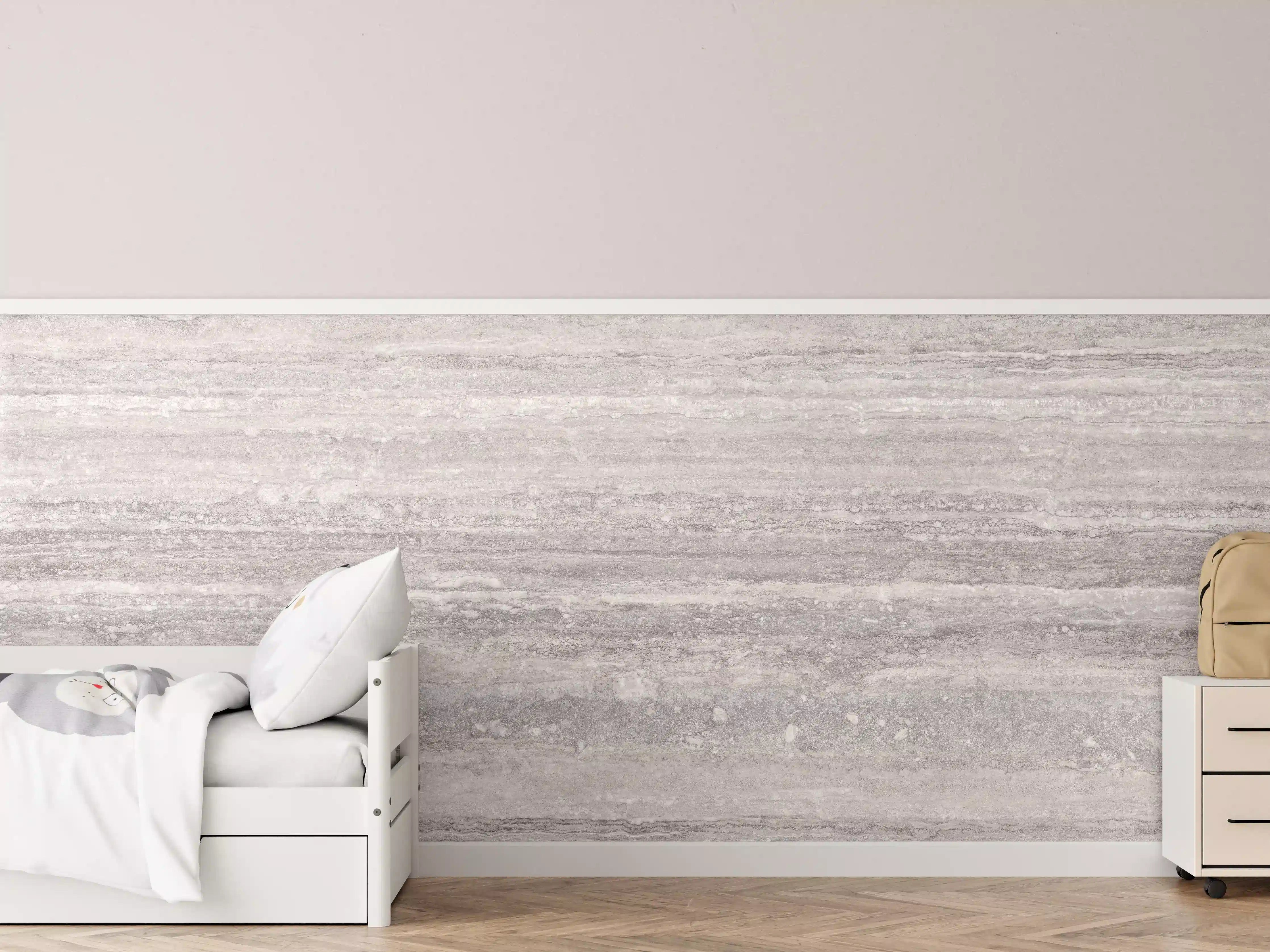 Kinderzimmer Wandgestaltung - Moderne Betonstruktur in Grau