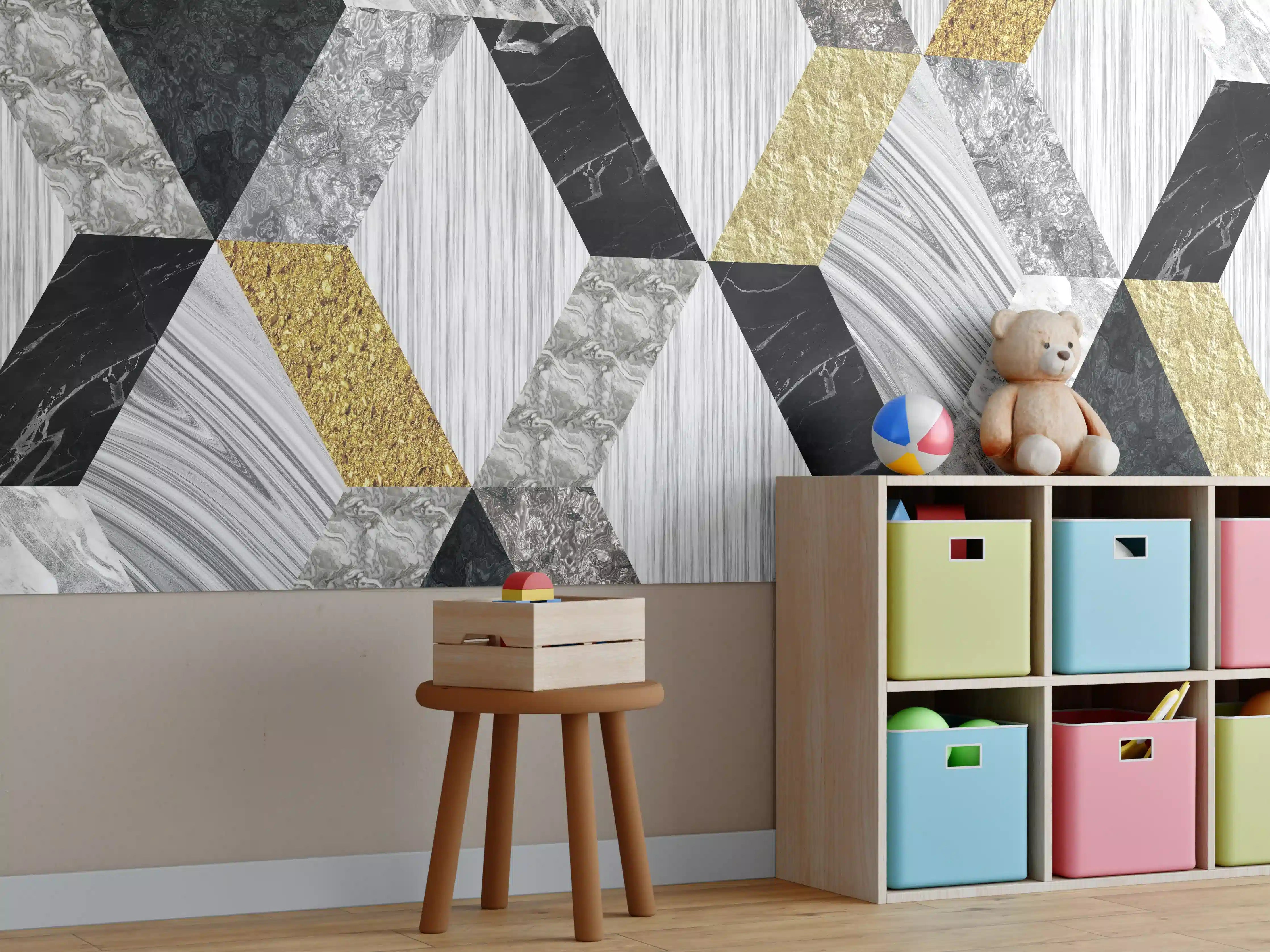 Kinderzimmer Wandgestaltung - Moderne Keramik Textur