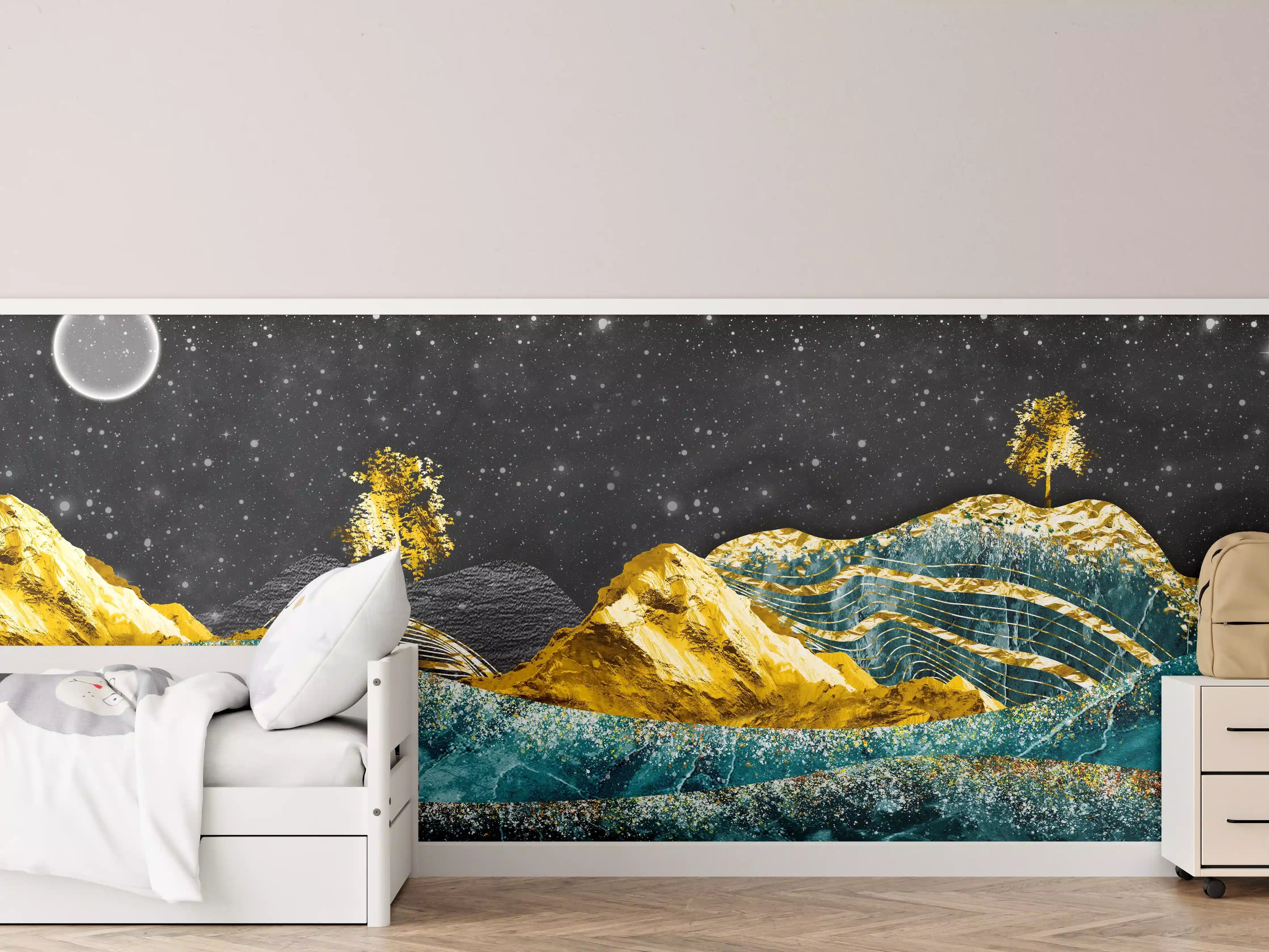 Kinderzimmer Wandgestaltung - Moderne Kunst - Landschaft