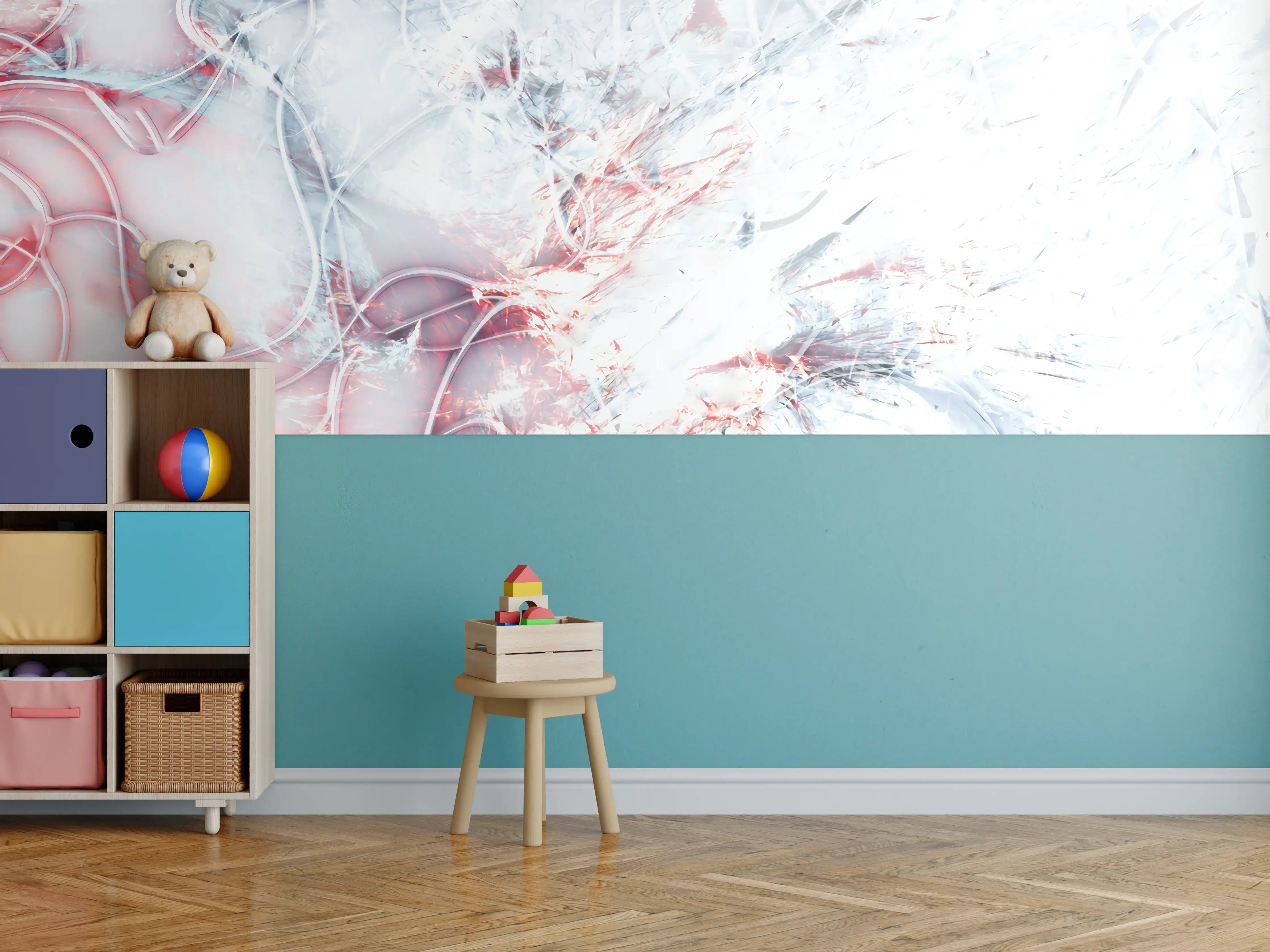 Kinderzimmer Wandgestaltung - Moderne Kunst - abstrakt