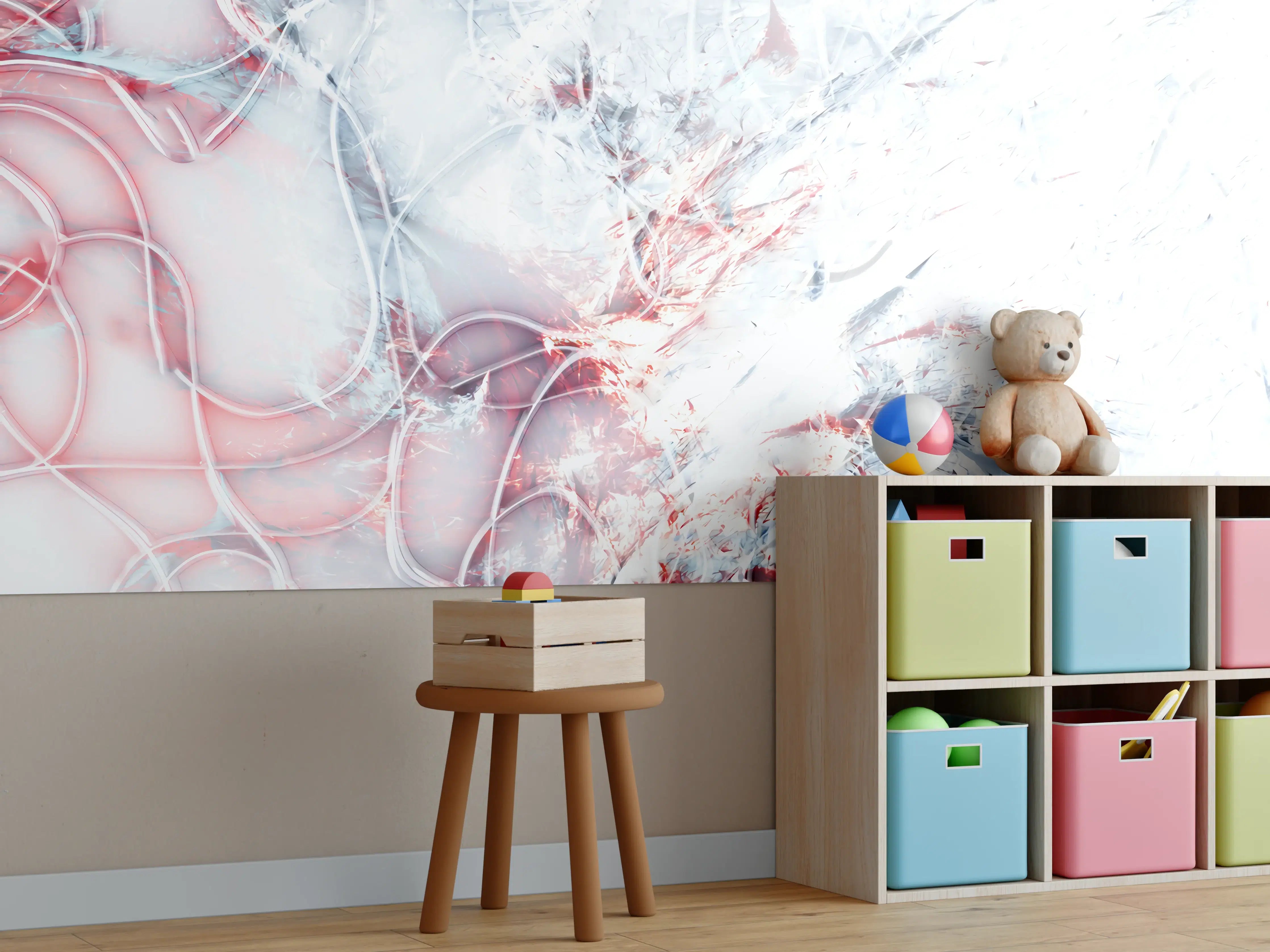 Kinderzimmer Wandgestaltung - Moderne Kunst - abstrakt