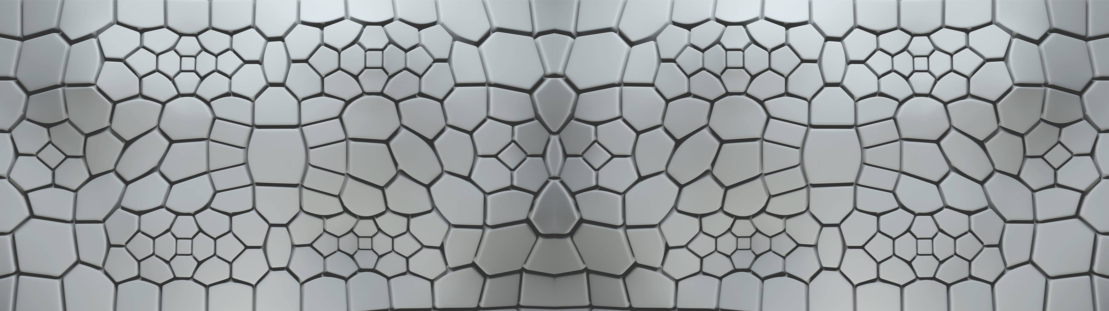 Kinderzimmer Wandgestaltung-Moderne Mauer mit geometrischem Muster in Grau