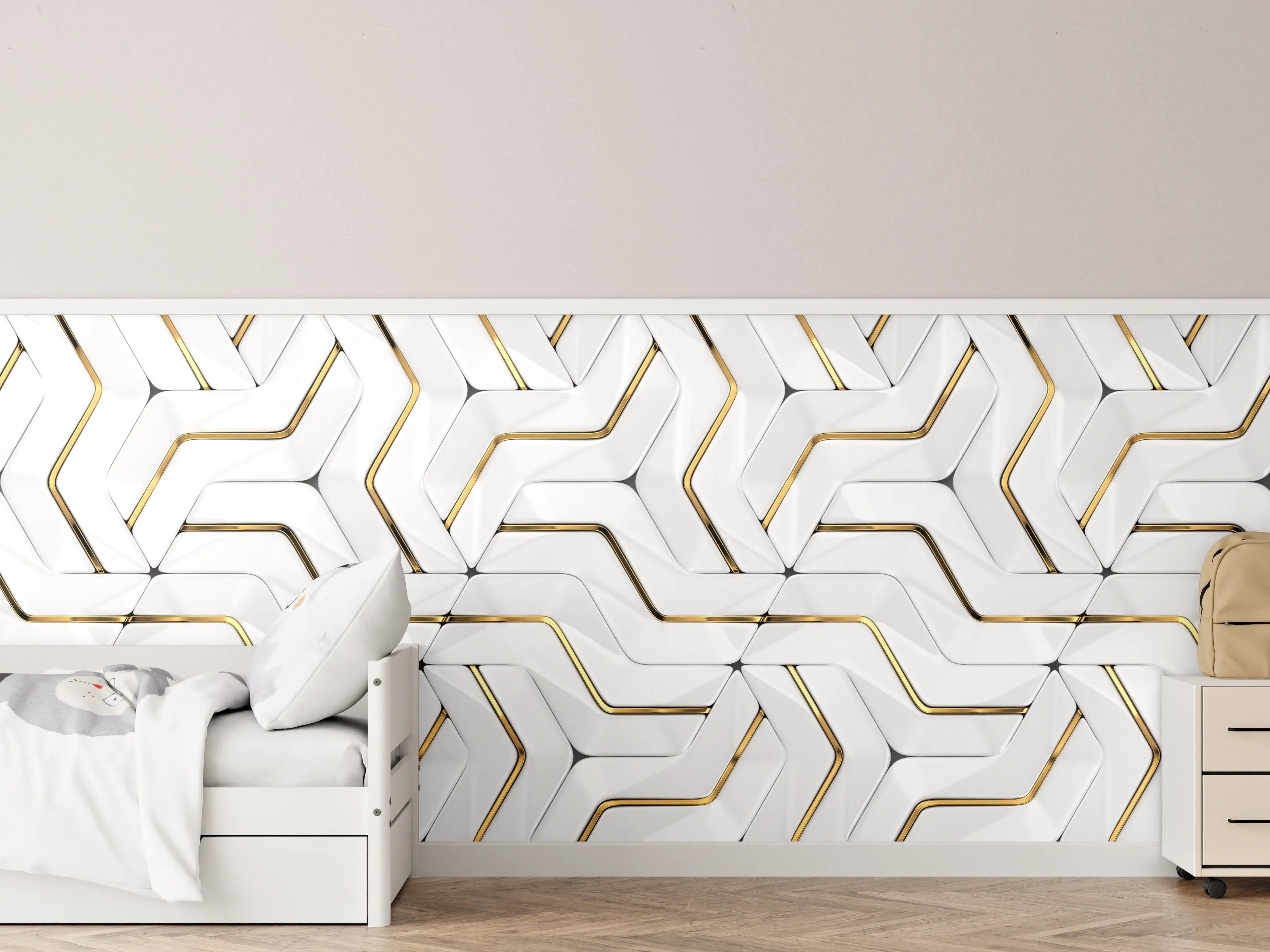 Kinderzimmer Wandgestaltung - Modernes Hintergrund Muster