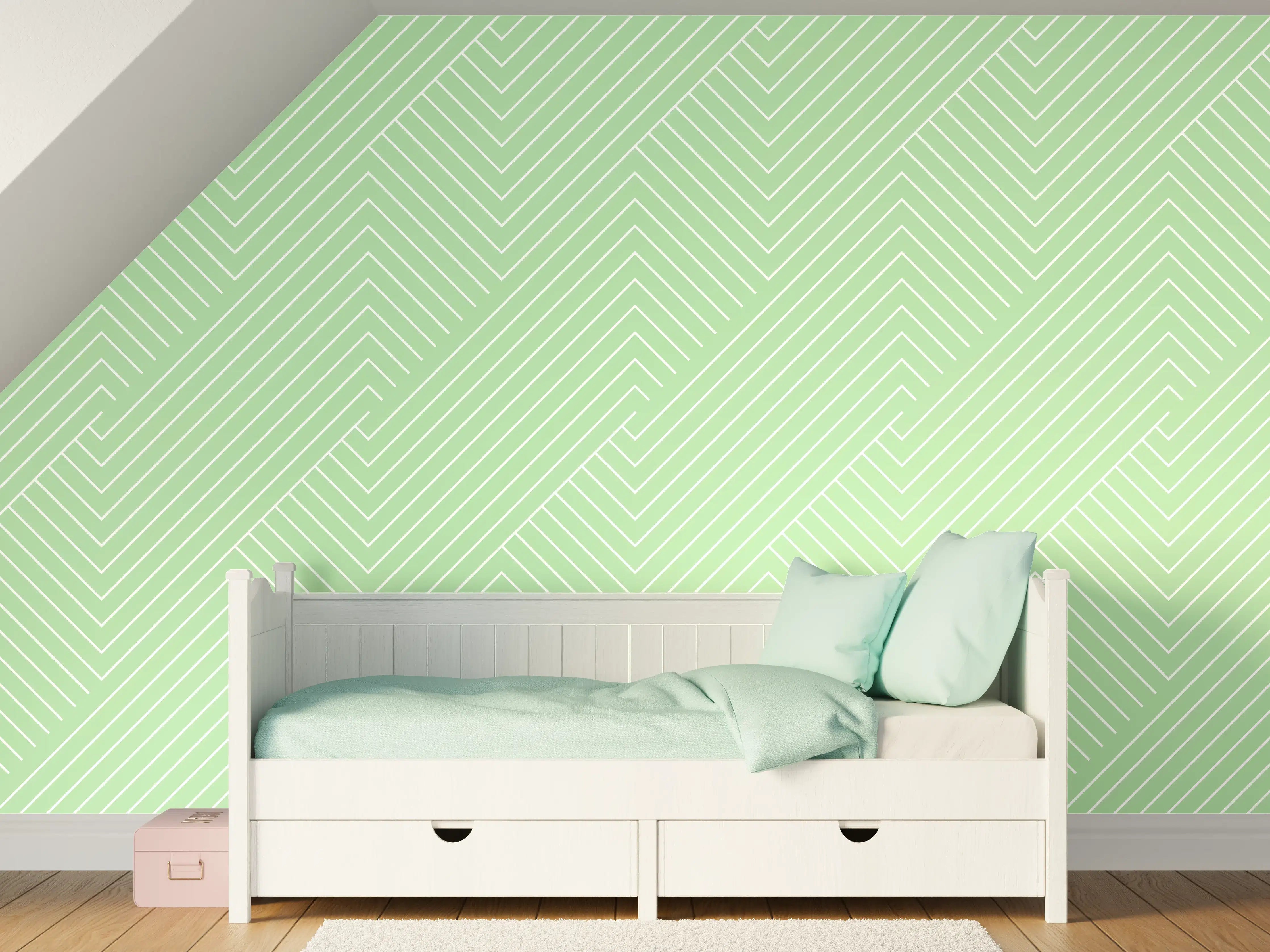 Kinderzimmer Wandgestaltung - Muskauer Muschio-Muster