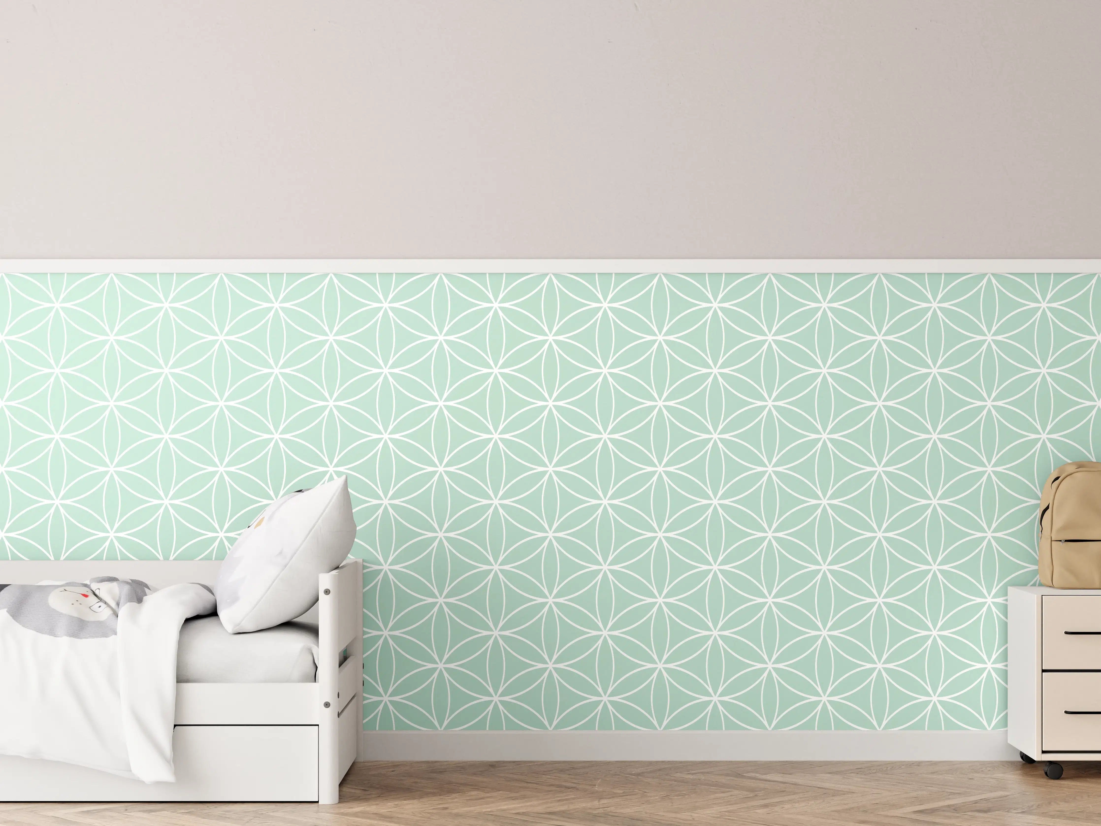 Kinderzimmer Wandgestaltung - Musterhafte Design-Atmospäre