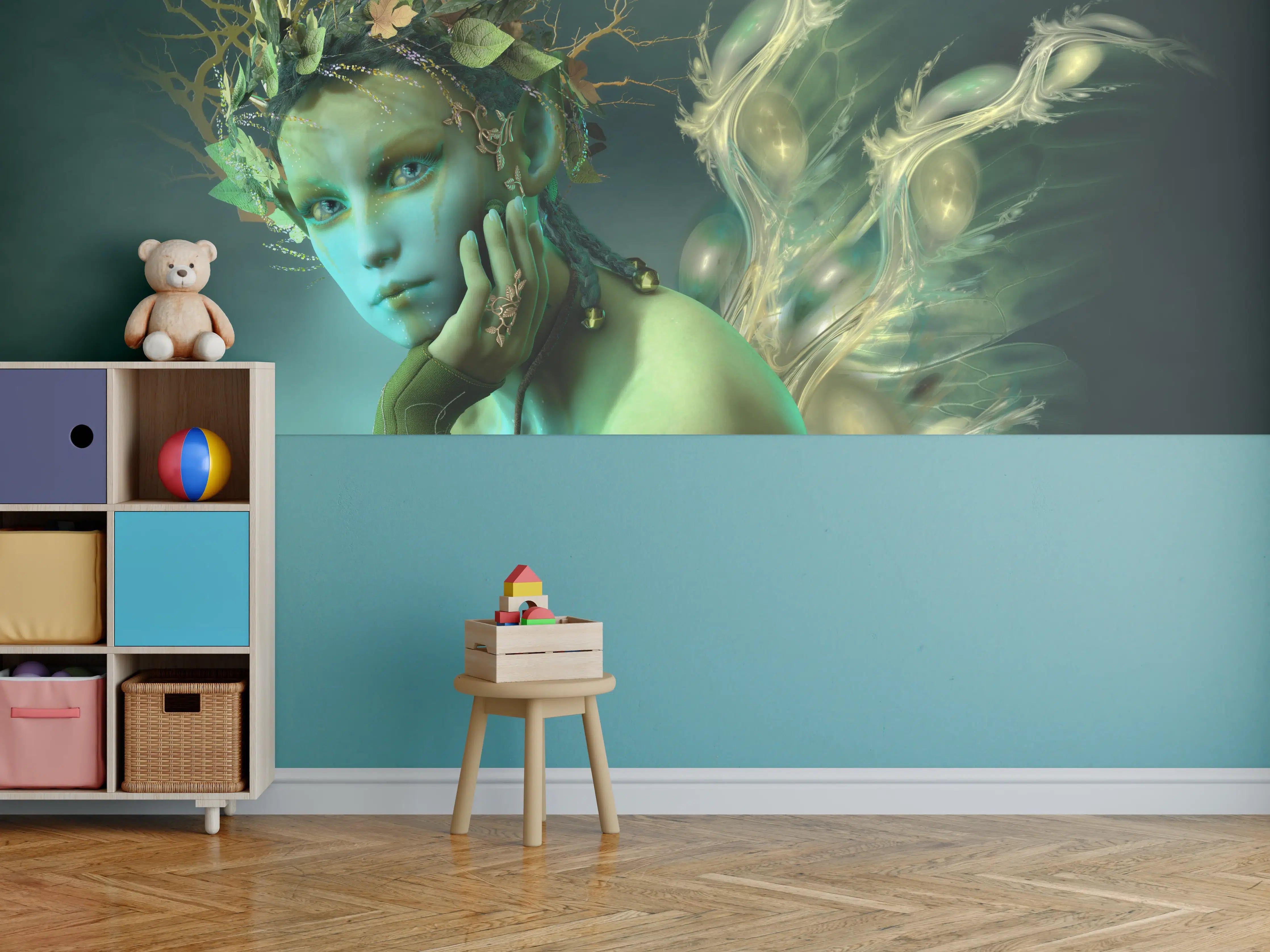 Kinderzimmer Wandgestaltung - Mystischer Waldsylphen-Zauber