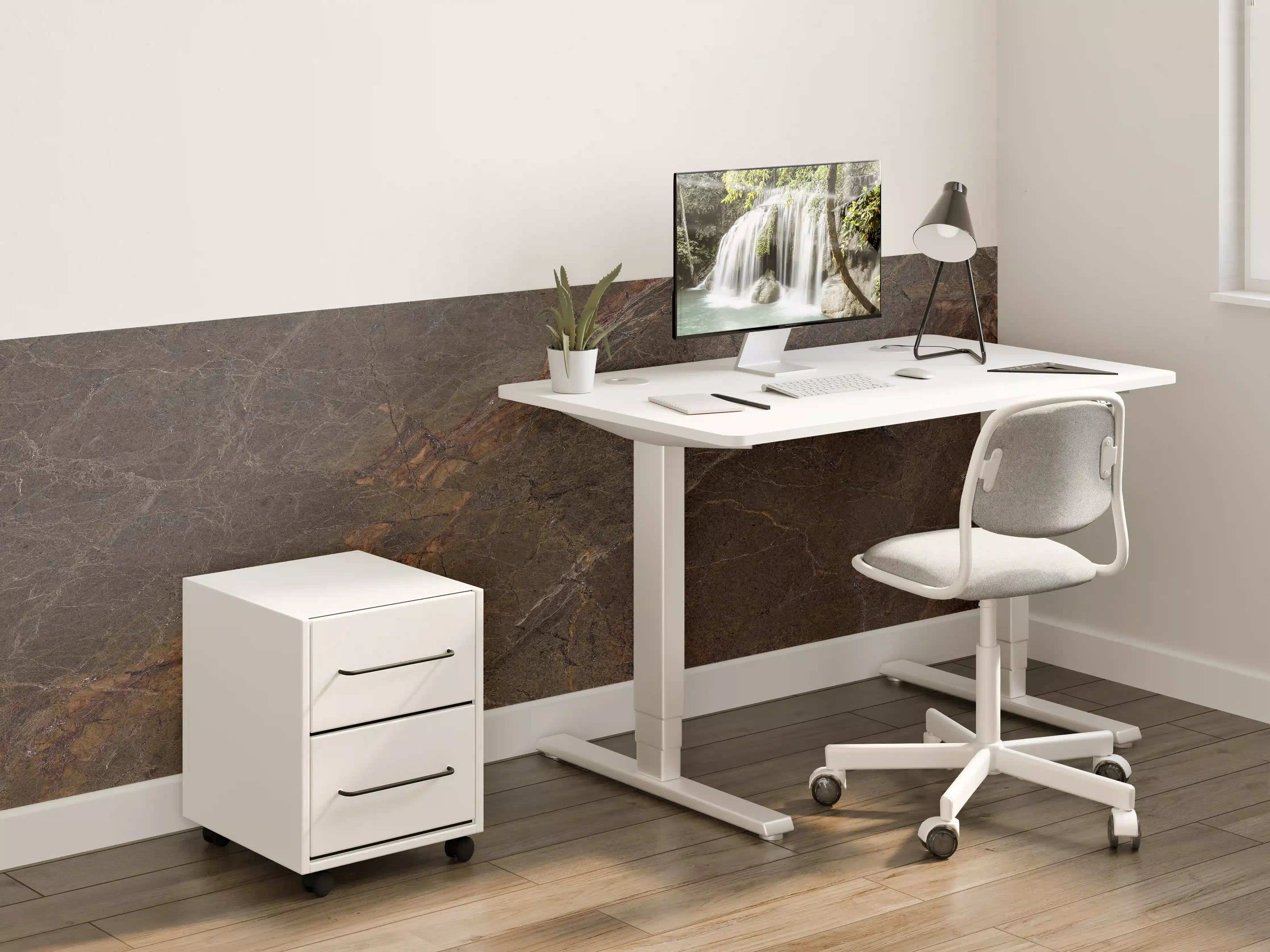 Kinderzimmer Wandgestaltung - Natürliches Mamorstein Design