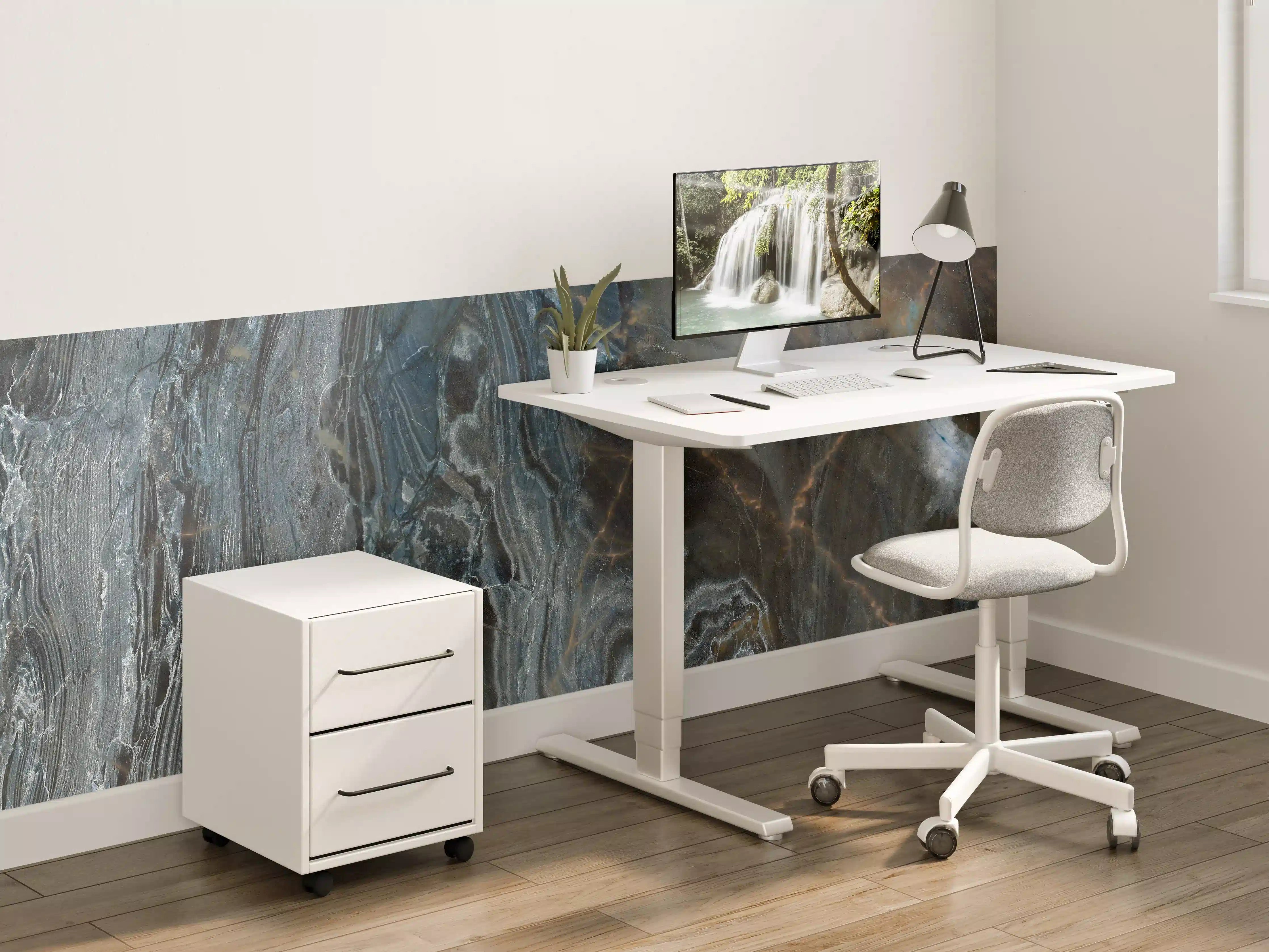 Kinderzimmer Wandgestaltung - Natürliches Muster aus Marmor