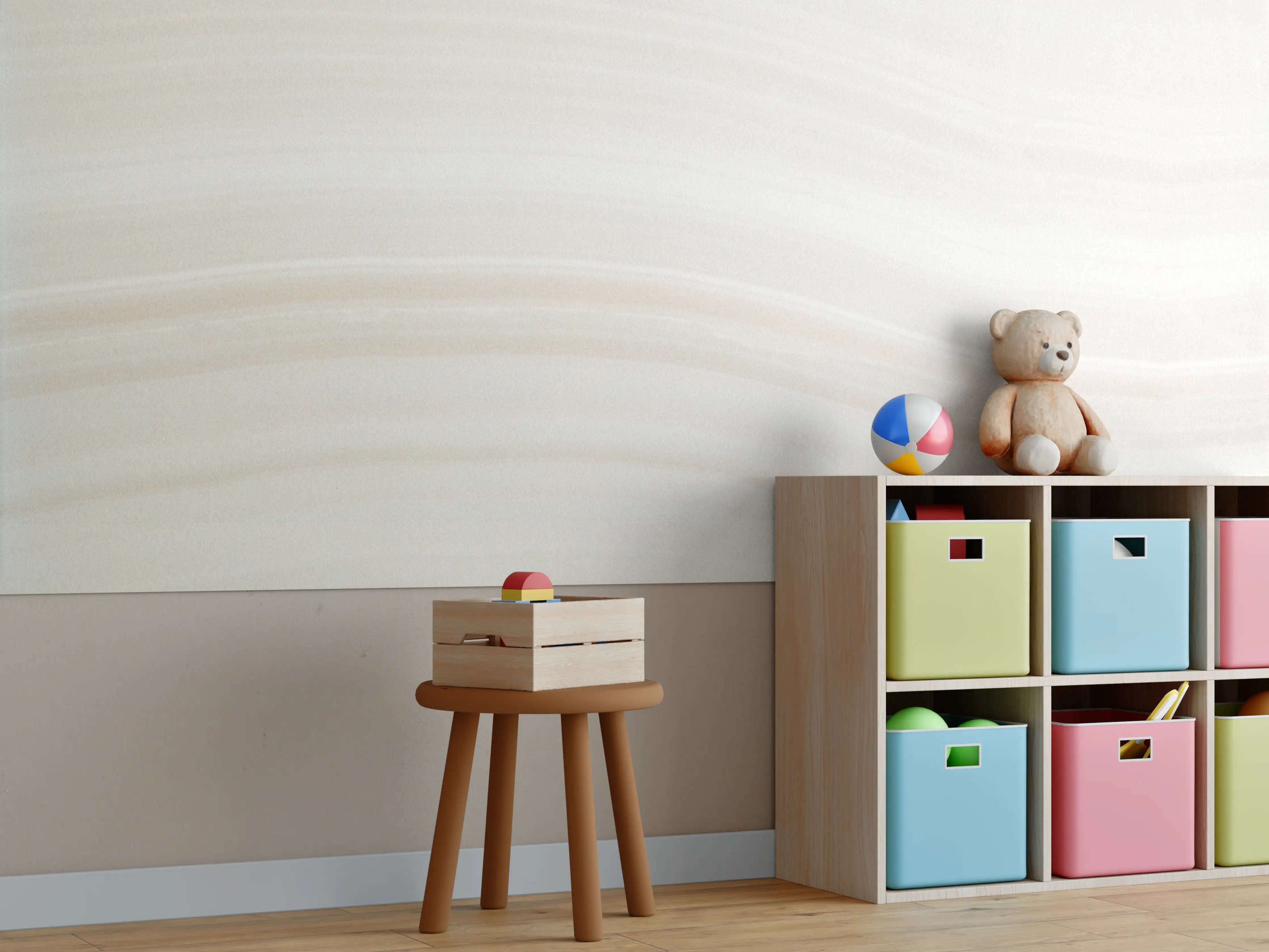 Kinderzimmer Wandgestaltung - Natürliches Onyxmarmormuster