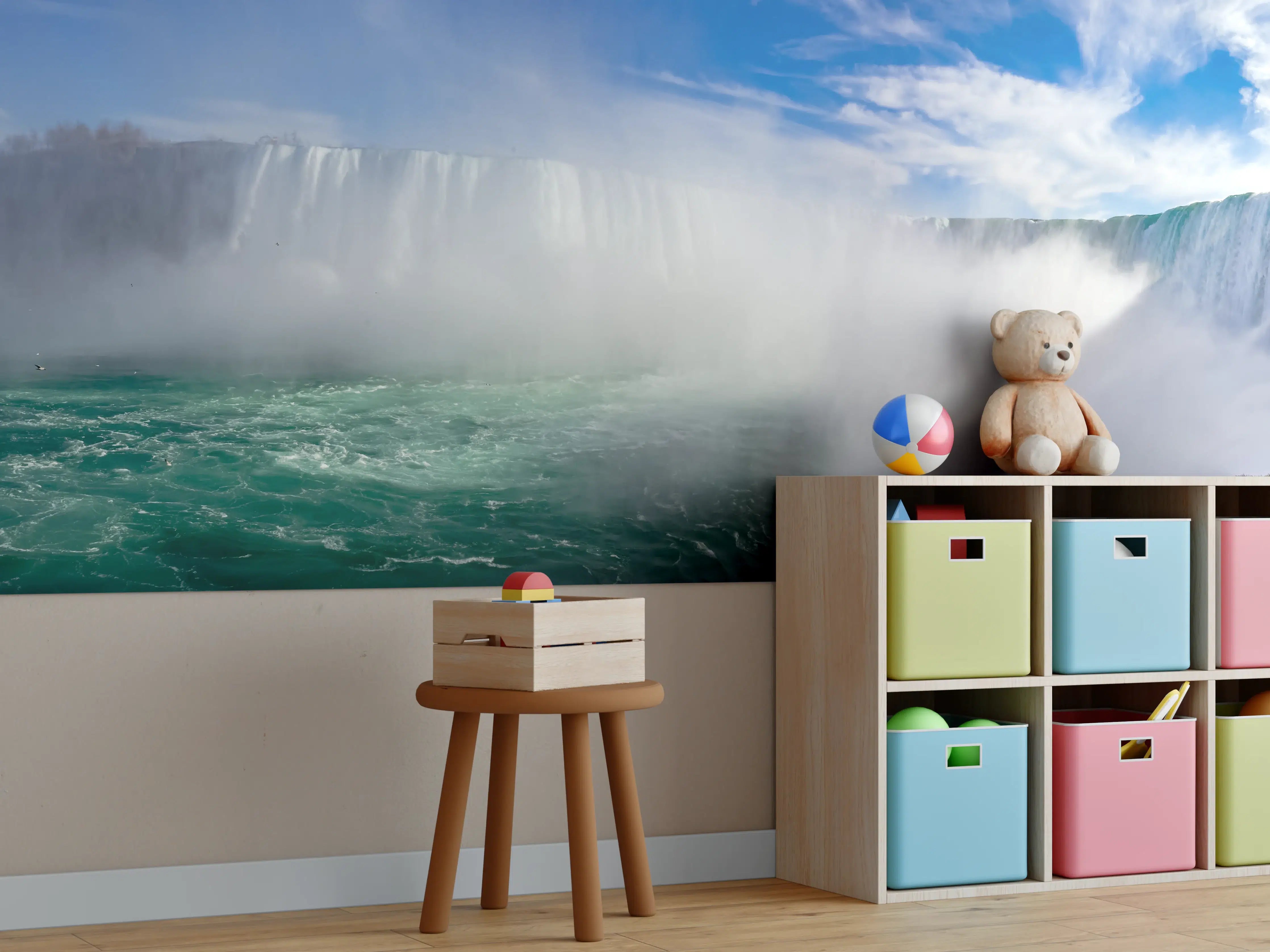 Kinderzimmer Wandgestaltung - Niagara Wasserfälle