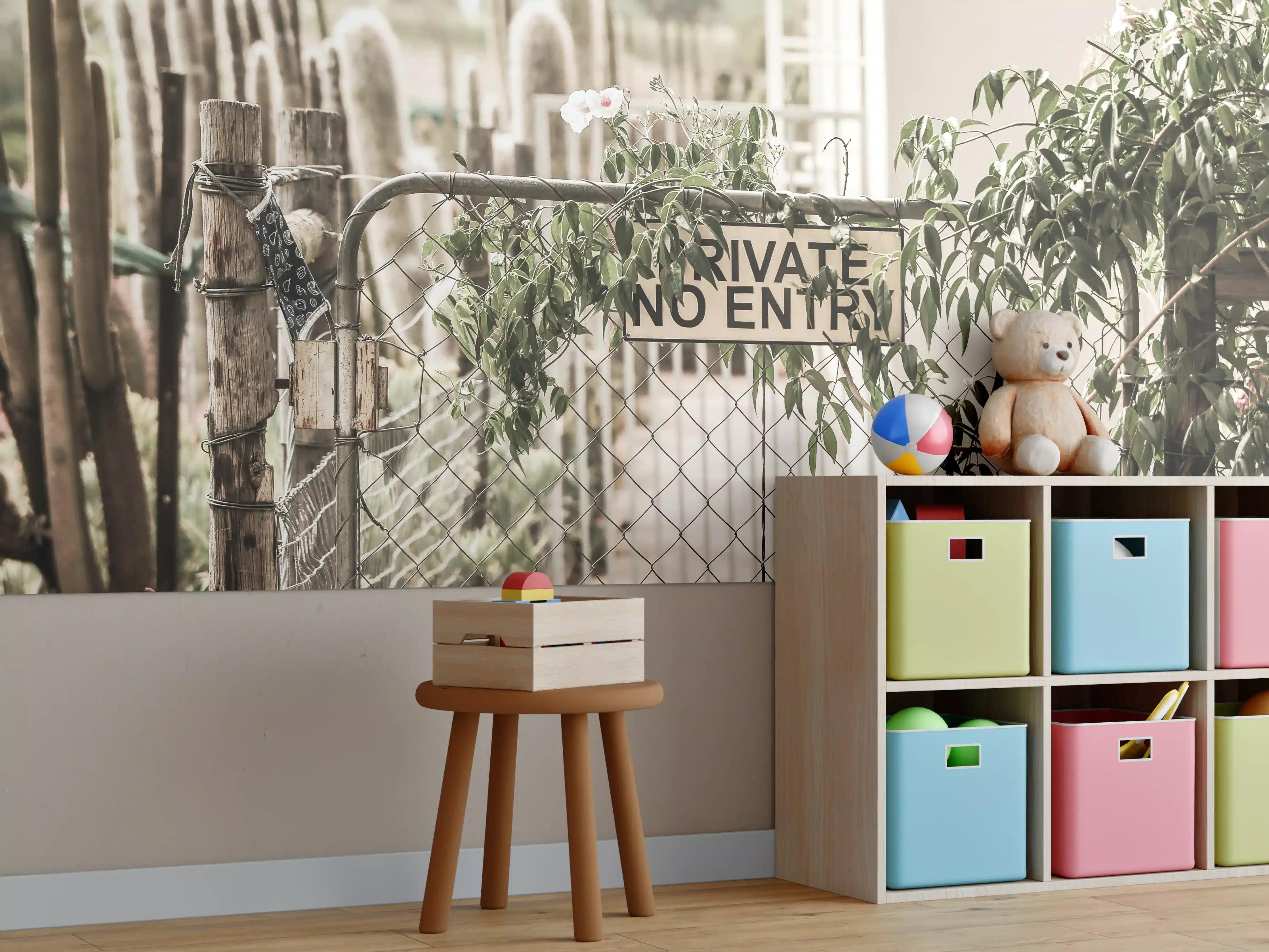Kinderzimmer Wandgestaltung - No Entry - älterlicher Eingang