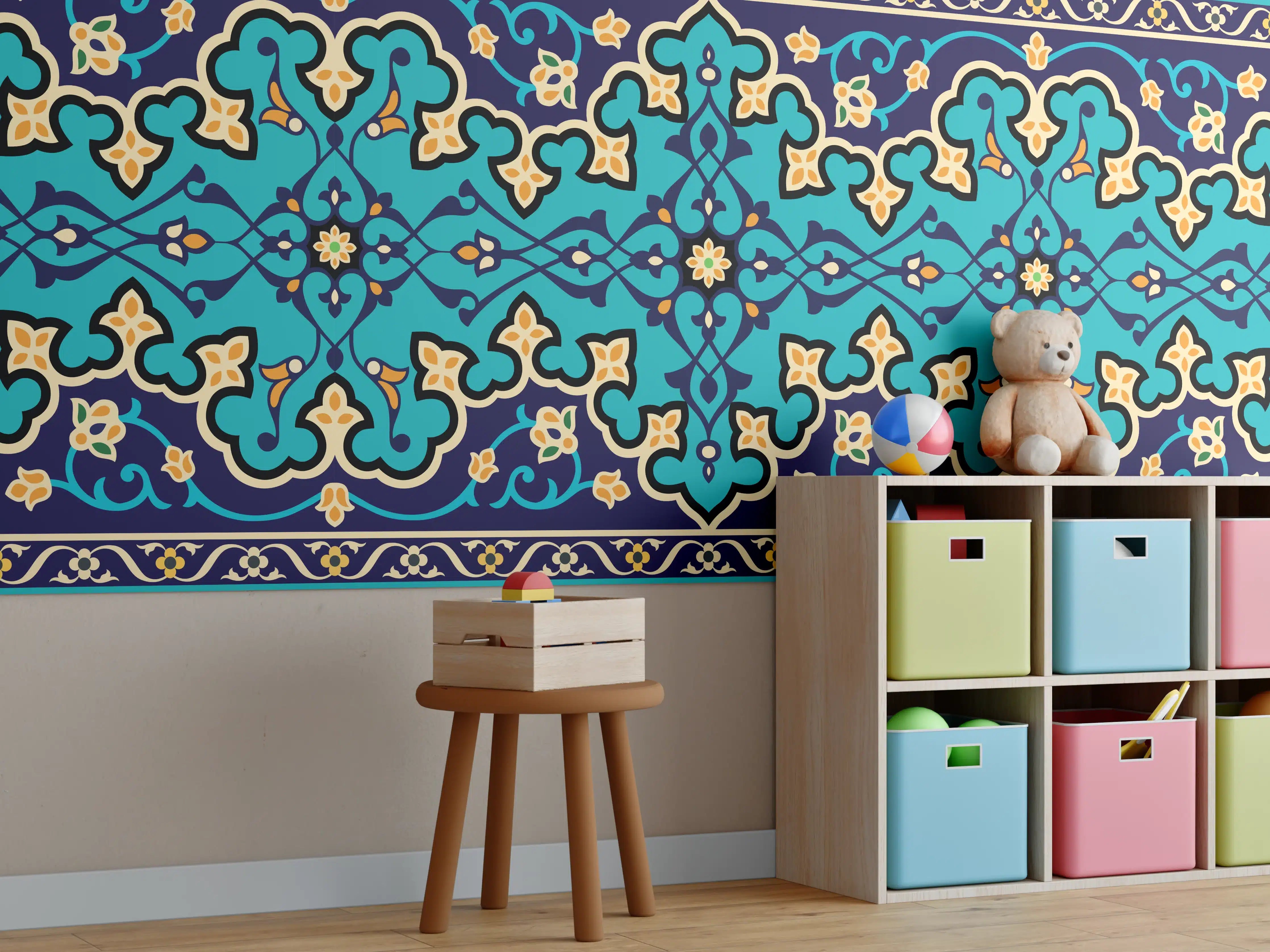 Kinderzimmer Wandgestaltung - Orientalische Fliesen 3