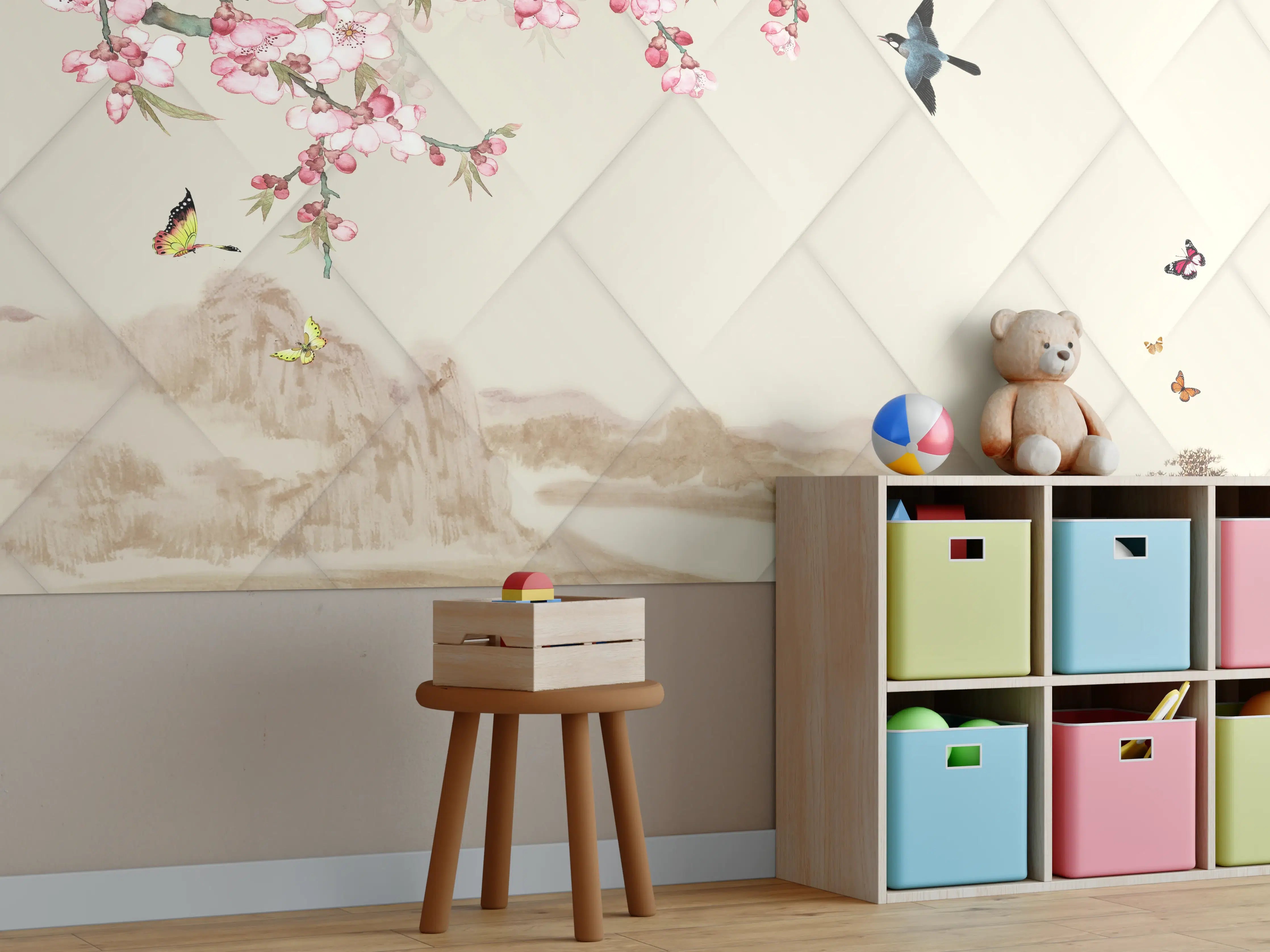 Kinderzimmer Wandgestaltung - Orientalisches Motiv - Frühling